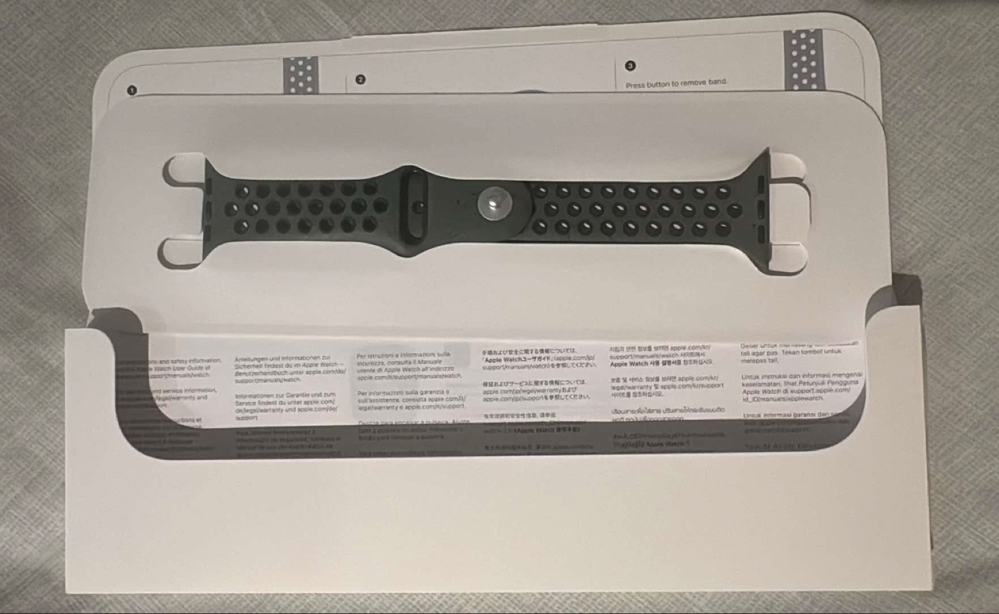 Nike Sport Band for Apple Watch - Black - Brand New
