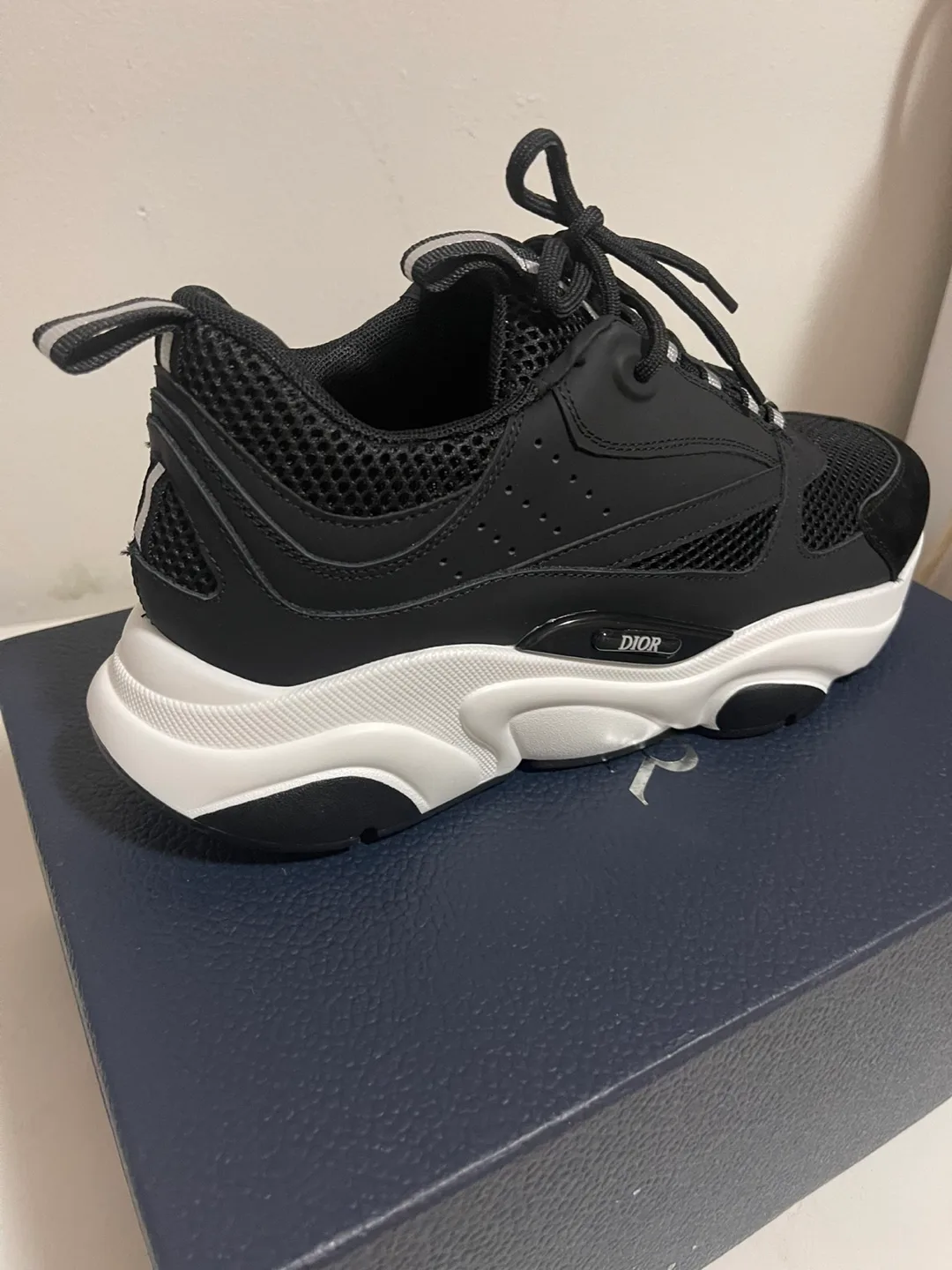 Dior Black and White Mesh Sneakers image indicator(4)