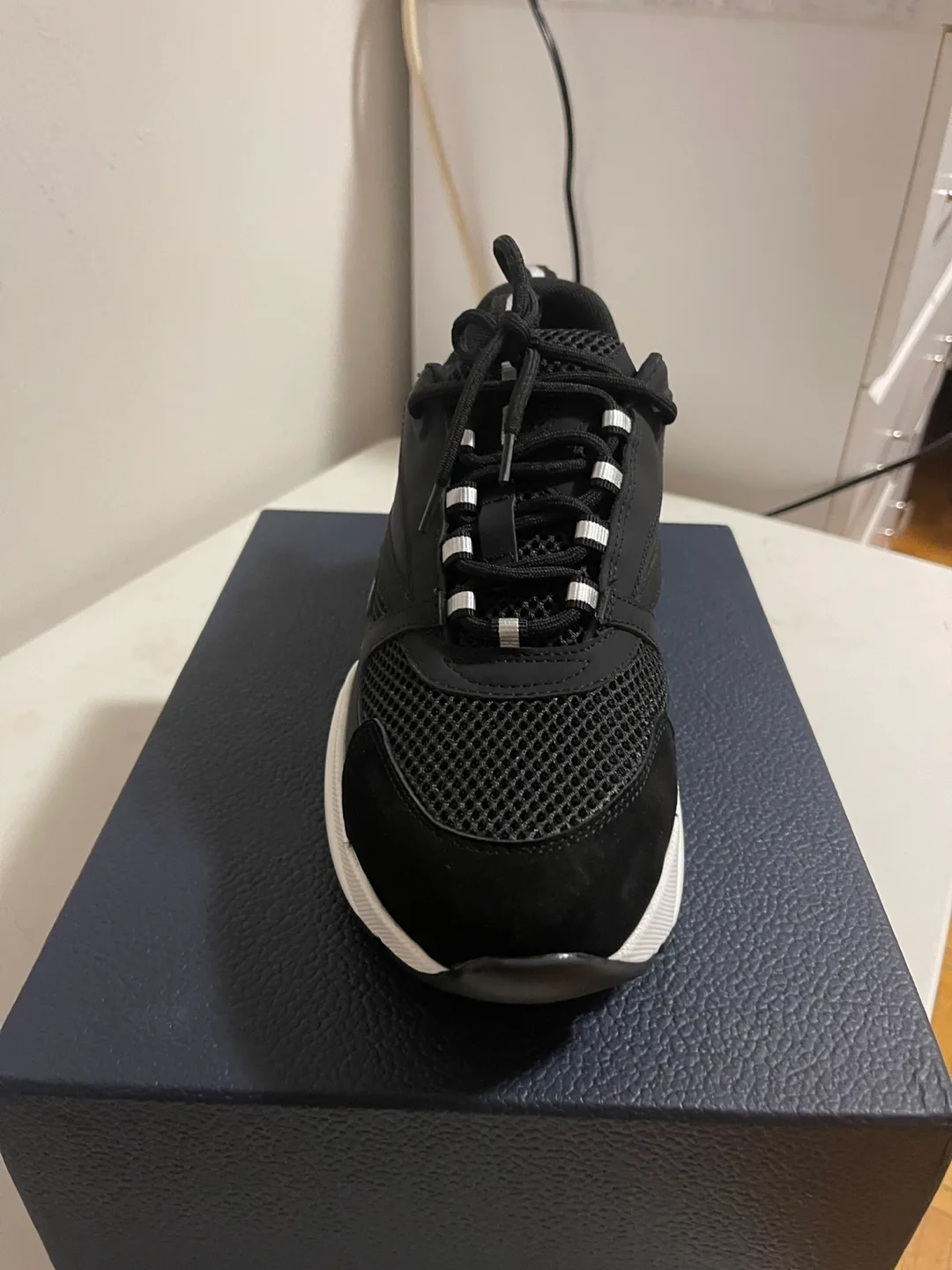 Dior Black and White Mesh Sneakers image indicator(9)