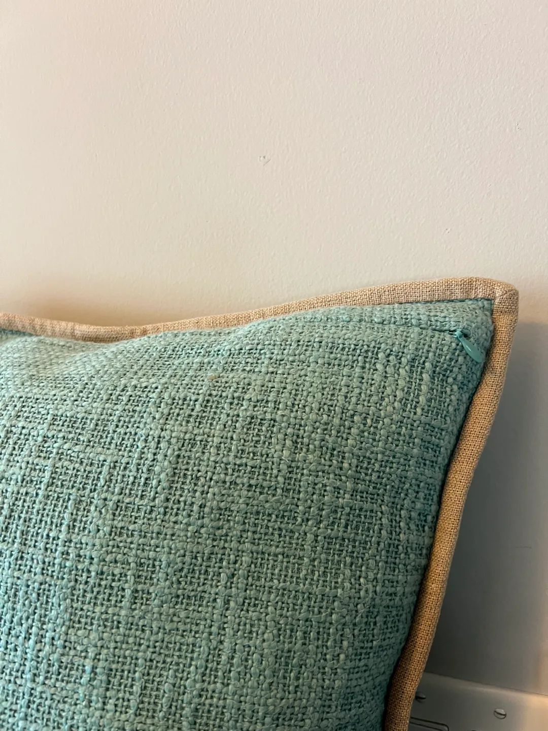 Pottery Barn Textured Teal Pillow Cover image indicator(2)