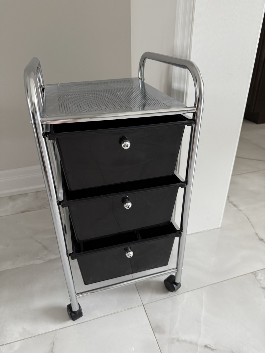 Rolling 3-Drawer Cart Organizer