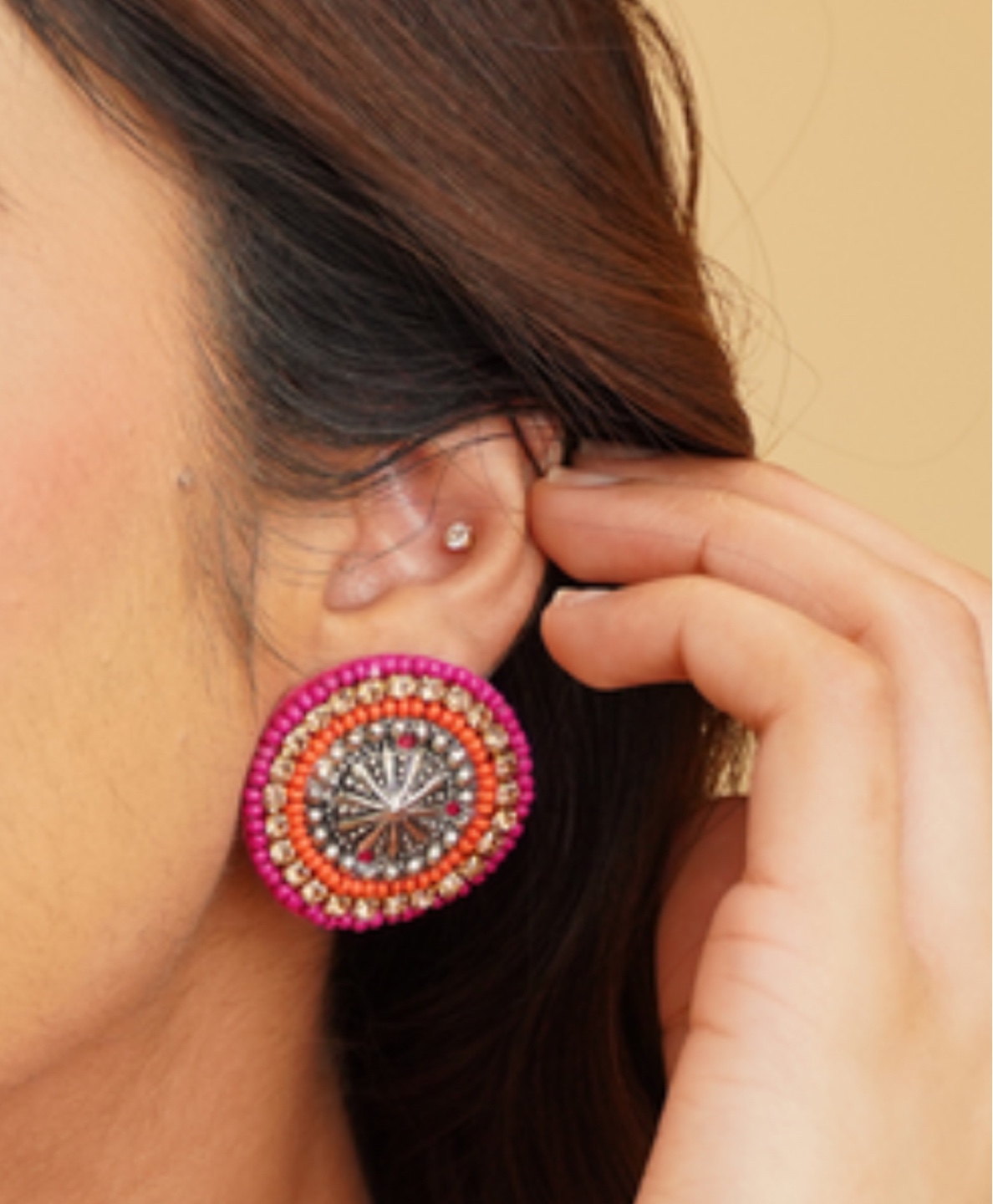 Beaded earrings - true elegance