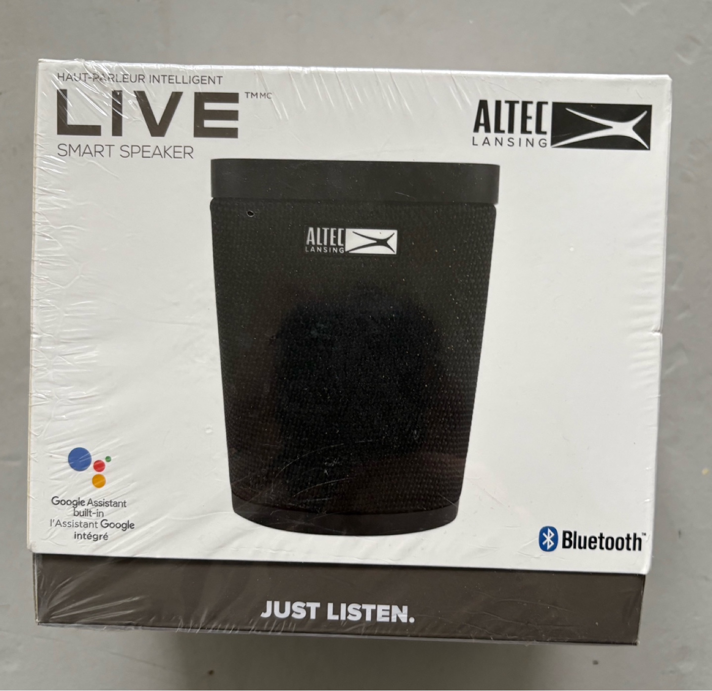 Altec Lansing LIVE Smart Speaker - Google Assistant, Bluetooth