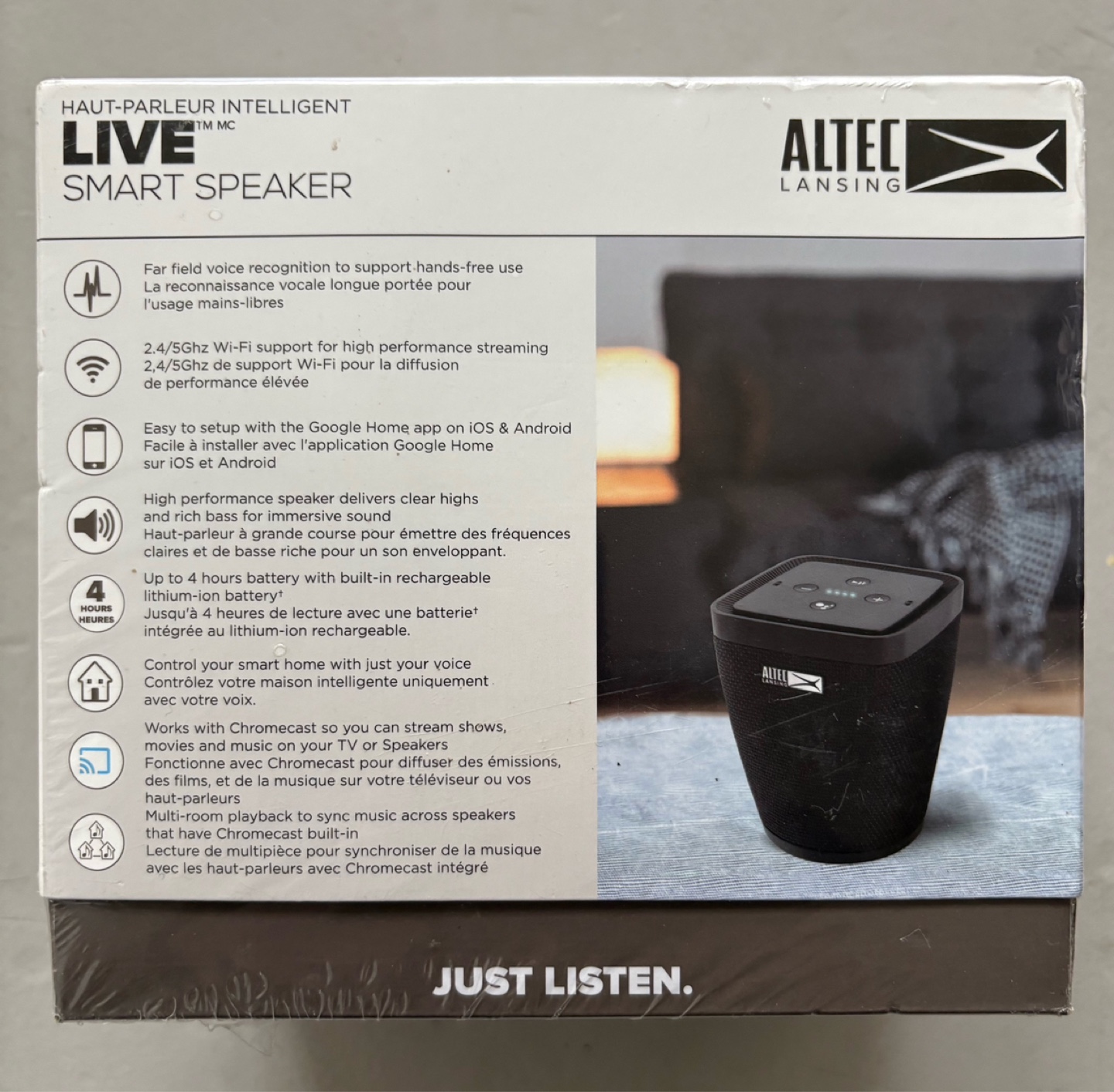 Altec Lansing LIVE Smart Speaker - Google Assistant, Bluetooth - photo 2