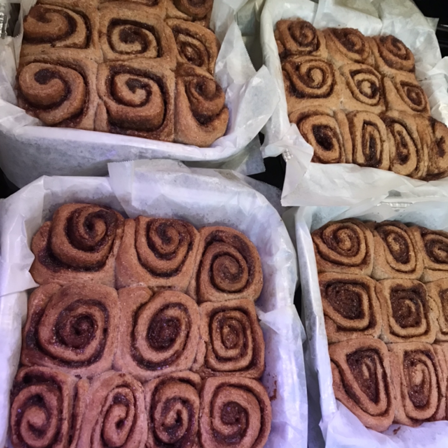 Lower Sugar Whole Wheat Cinnamon Buns - Home Baked