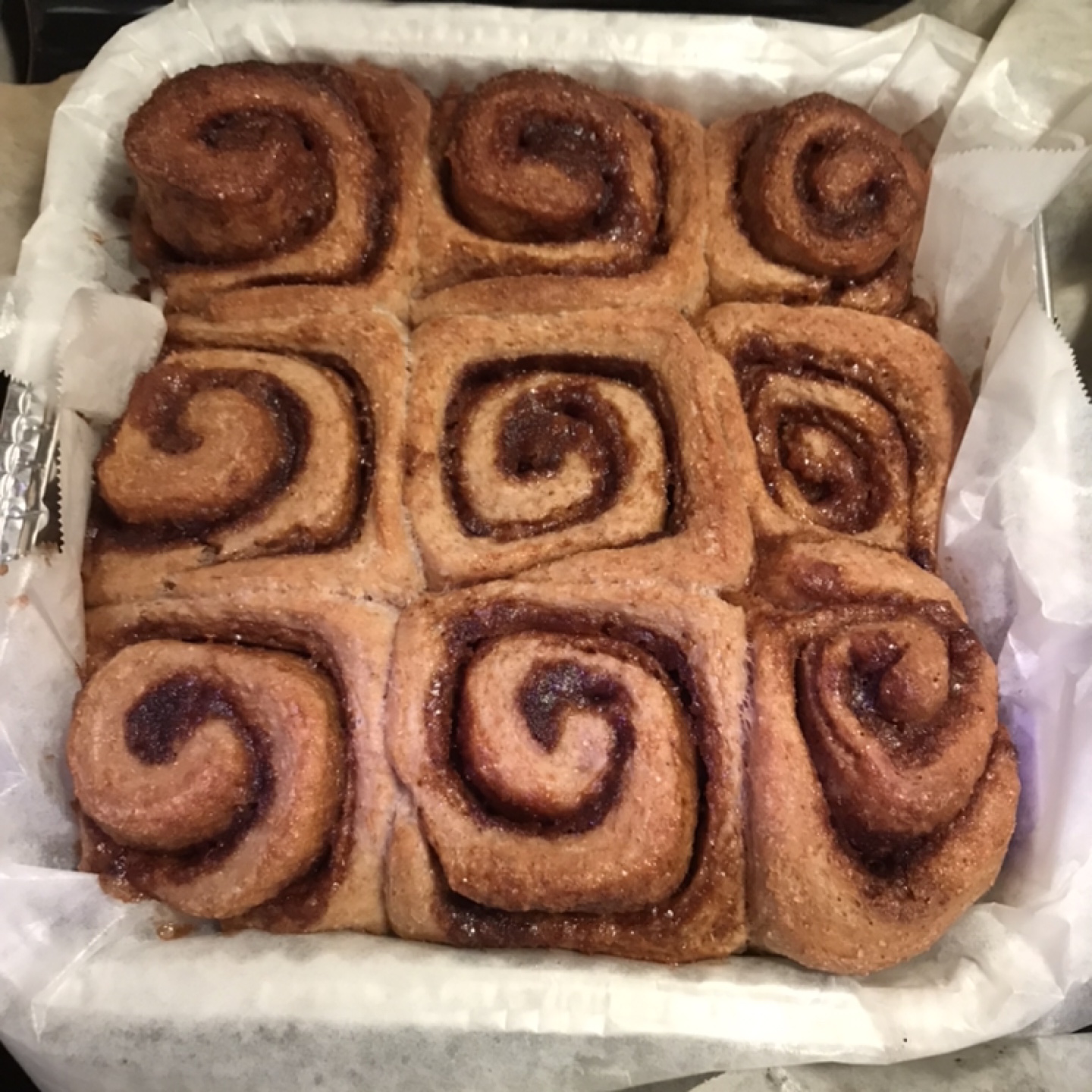 Lower Sugar Whole Wheat Cinnamon Buns - Home Baked - photo 2
