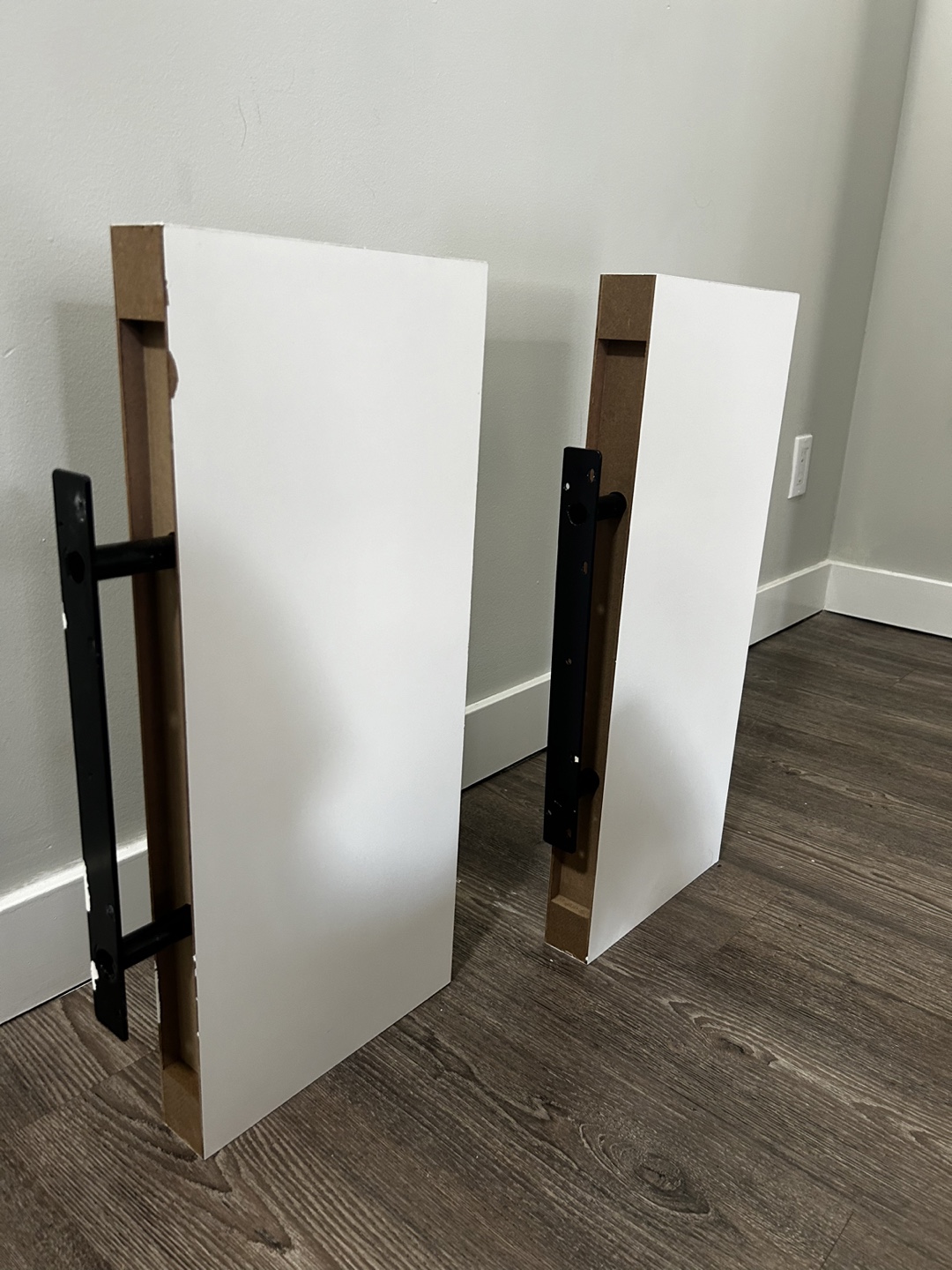 Pair of White IKEA Floating Shelves - photo 4