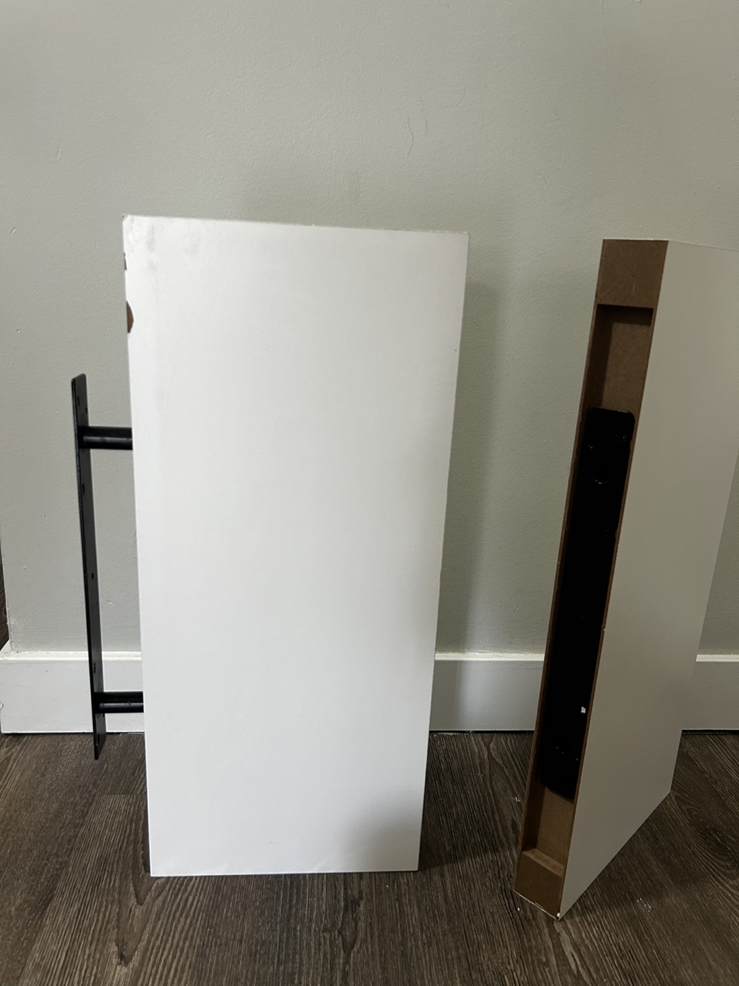 Pair of White IKEA Floating Shelves - photo 3