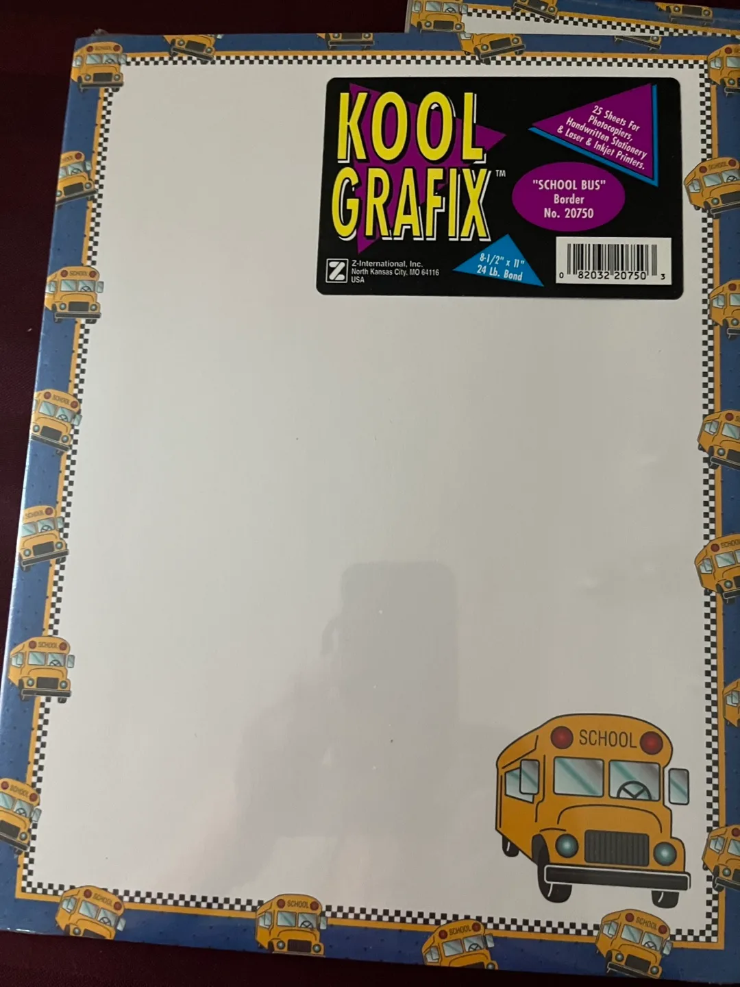 NEW 3 packs of School Theme bordered stationery paper image indicator(3)