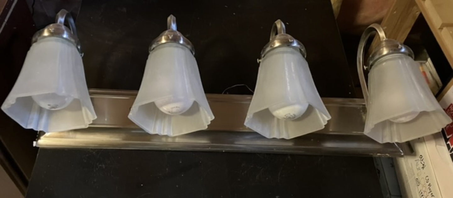 Brushed Nickel Bathroom Vanity Light Fixture - photo 2