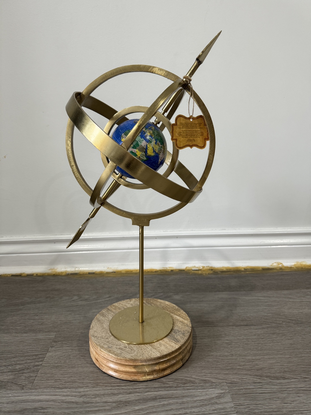 Gold Armillary Sphere Desk Decor