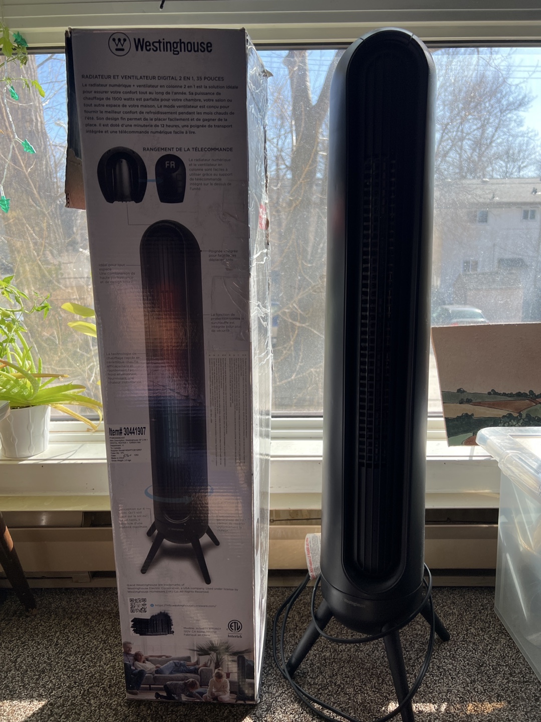Westinghouse Oscillating 2 in 1 Tower Fan and Heater