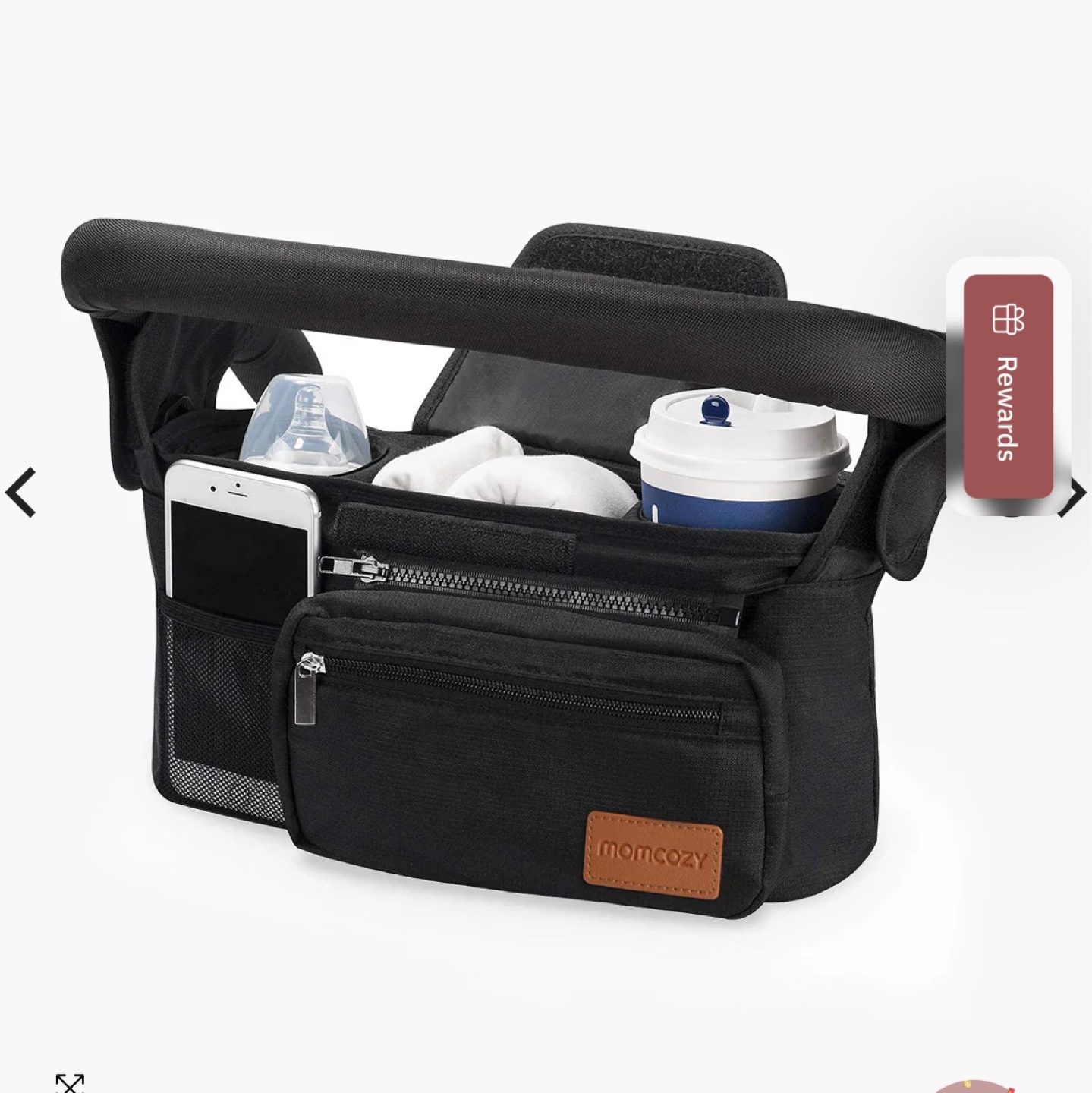 Momcozy Stroller Organizer - Black
