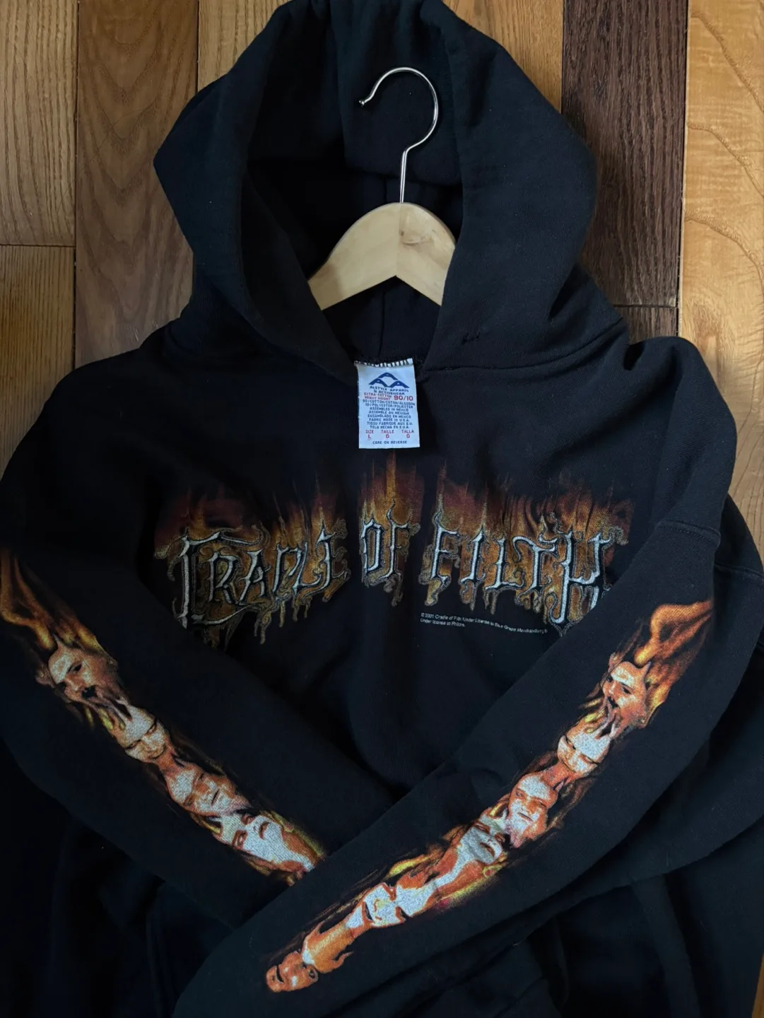 Vintage Cradle of Filth Band Hoodie 2001 metal punk y2k thumbnail