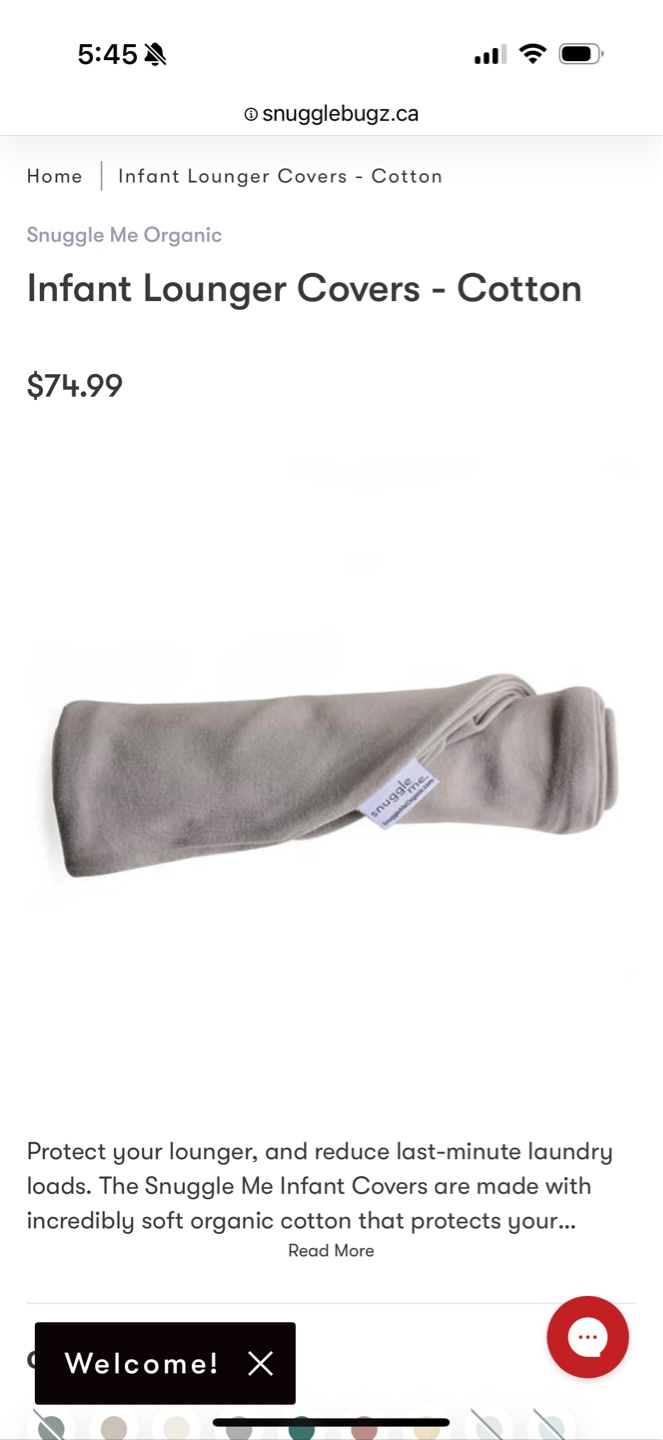 Snuggle Me Organic Infant Lounger with Organic Cotton Cover - photo 4