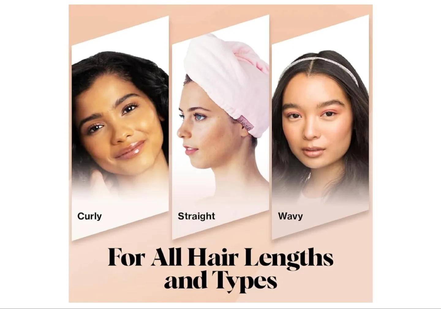 Kitsch Microfiber Quick-Dry Hair Towel Turban - Blush image indicator(5)