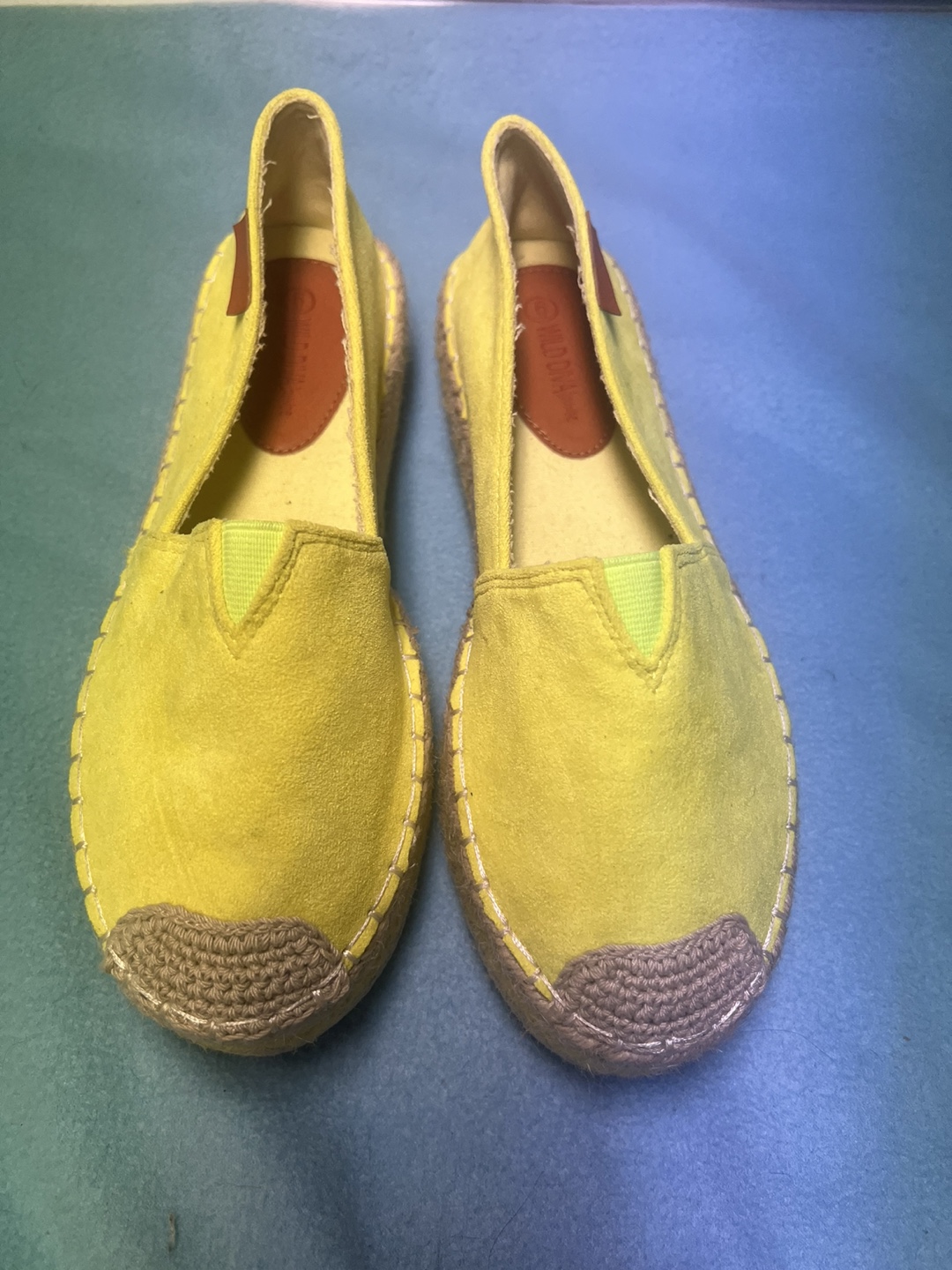 💚 New Neon Yellow Espadrille Slip-Ons