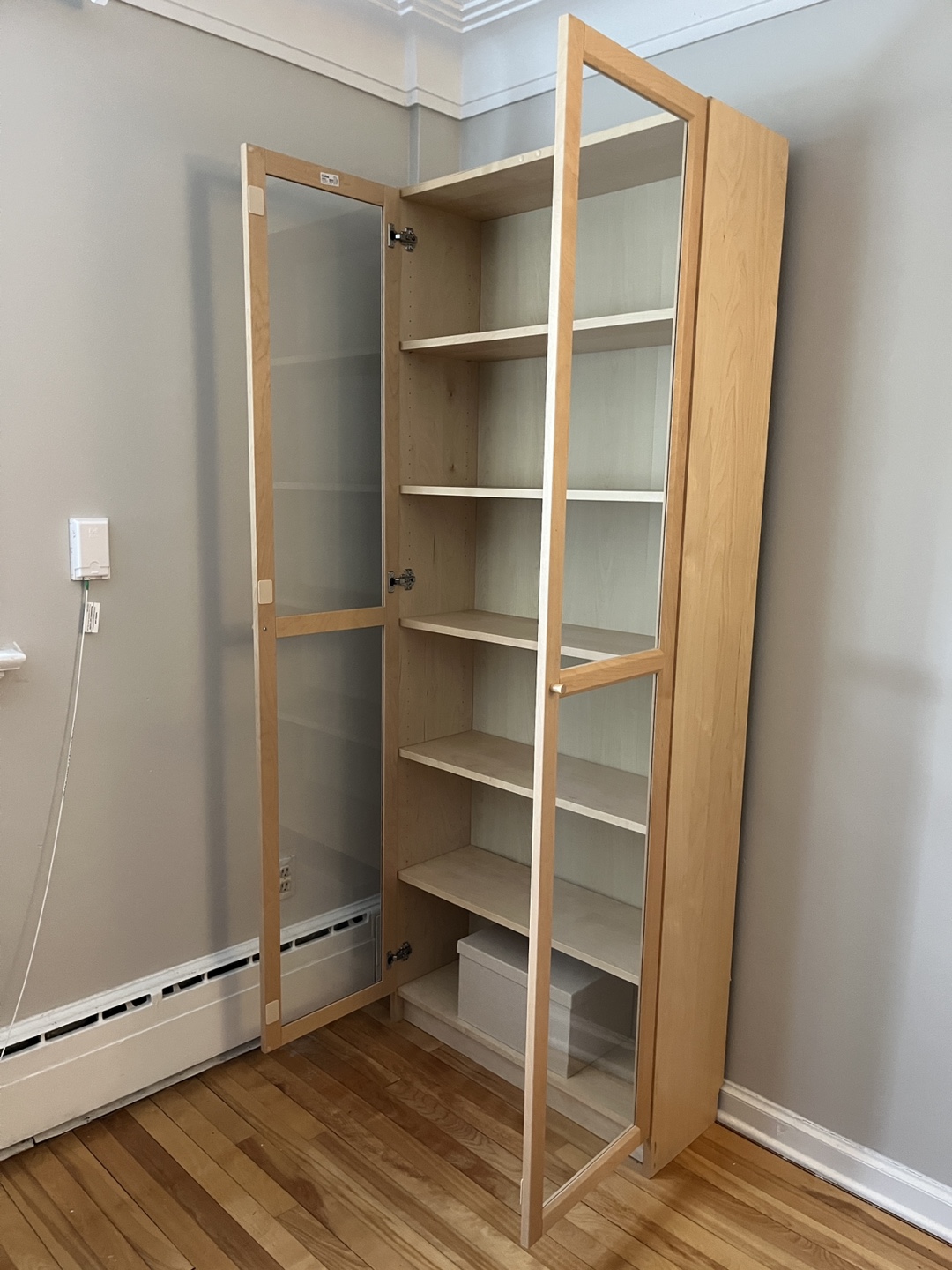 IKEA BILLY/OXBERG Bookcase with glass  doors - photo 3