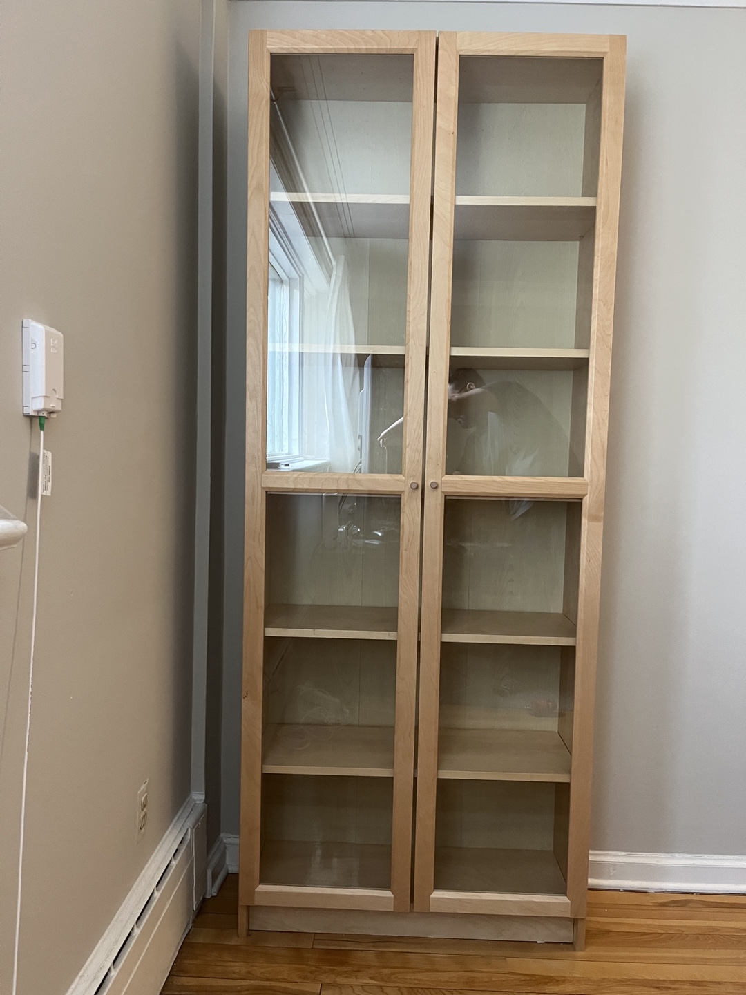 IKEA BILLY/OXBERG Bookcase with glass  doors