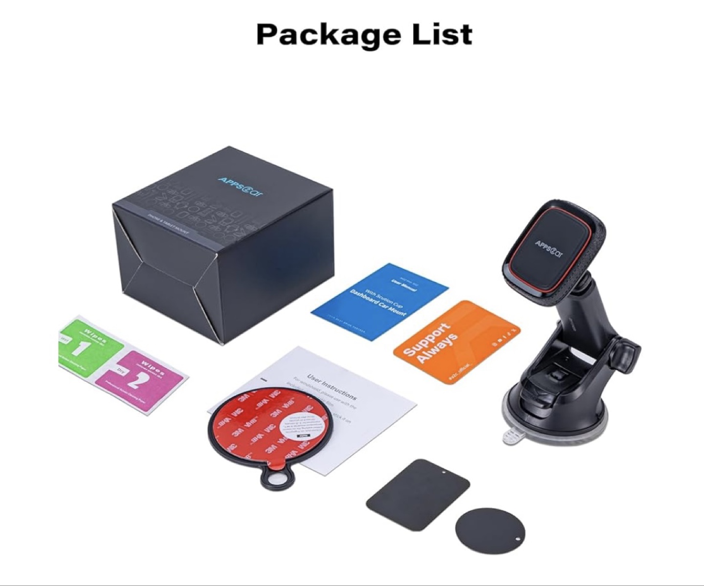 APPS2Car Phone & Tablet Mount - Magnetic Car Windshield Mount - photo 3