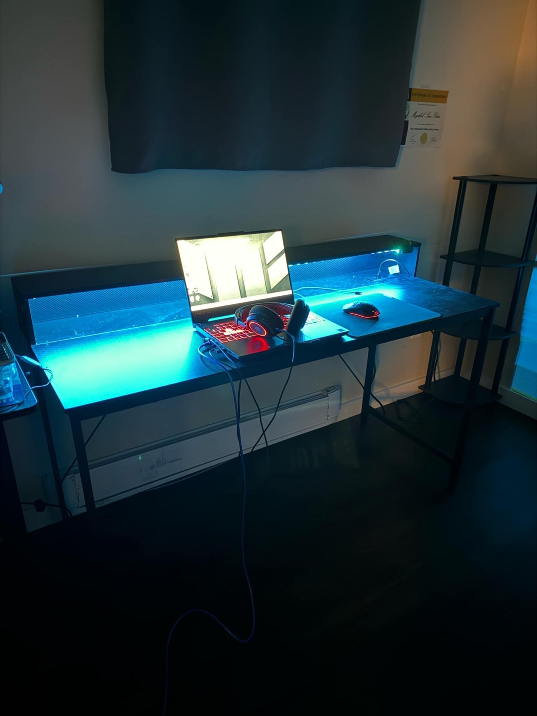 Gaming Desk with LED Lights - photo 2