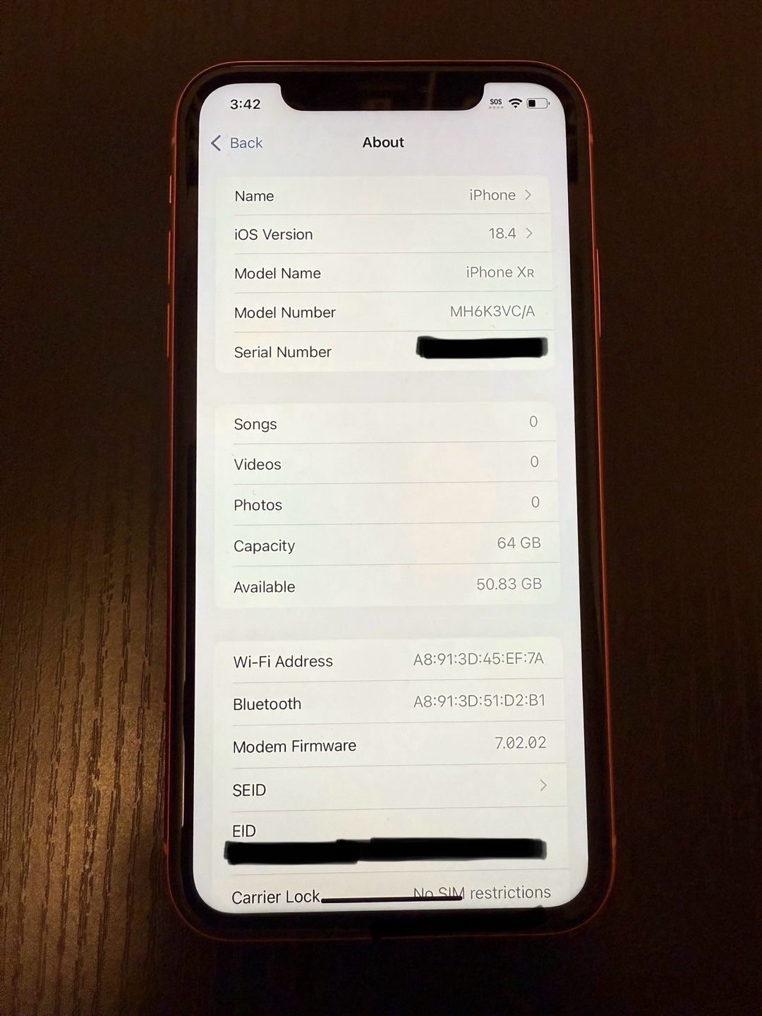 iPhone XR 64GB - Coral