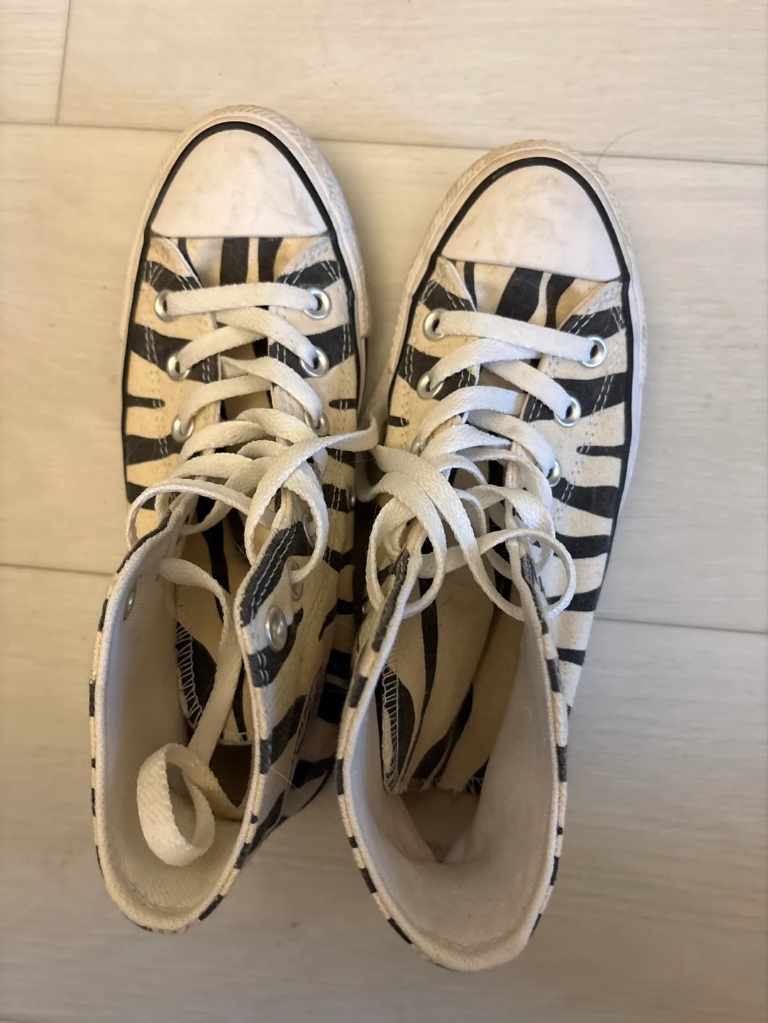 Converse Zebra Print High-Top Sneakers thumbnail