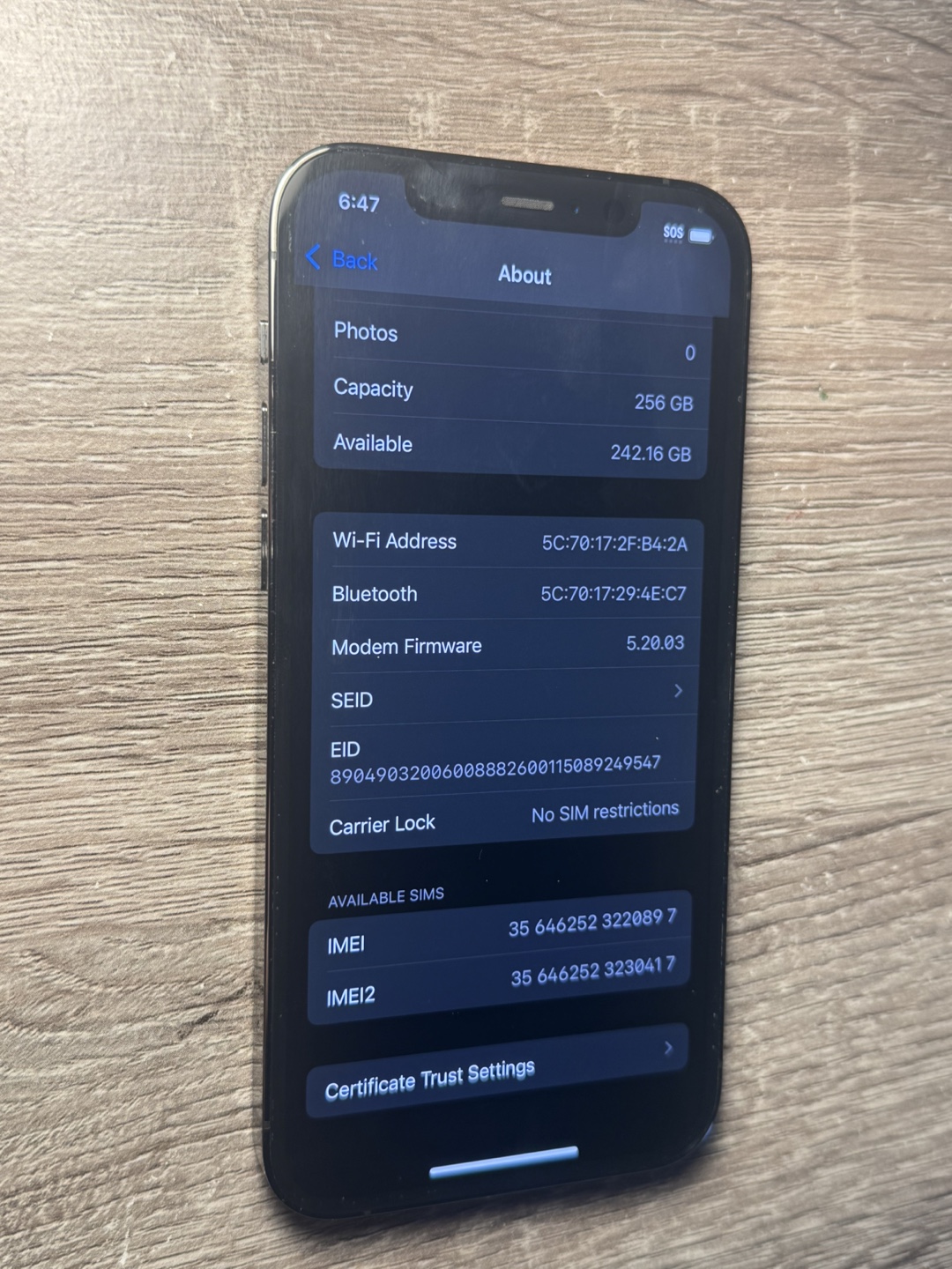 iPhone 12 Pro 256GB Graphite - photo 2