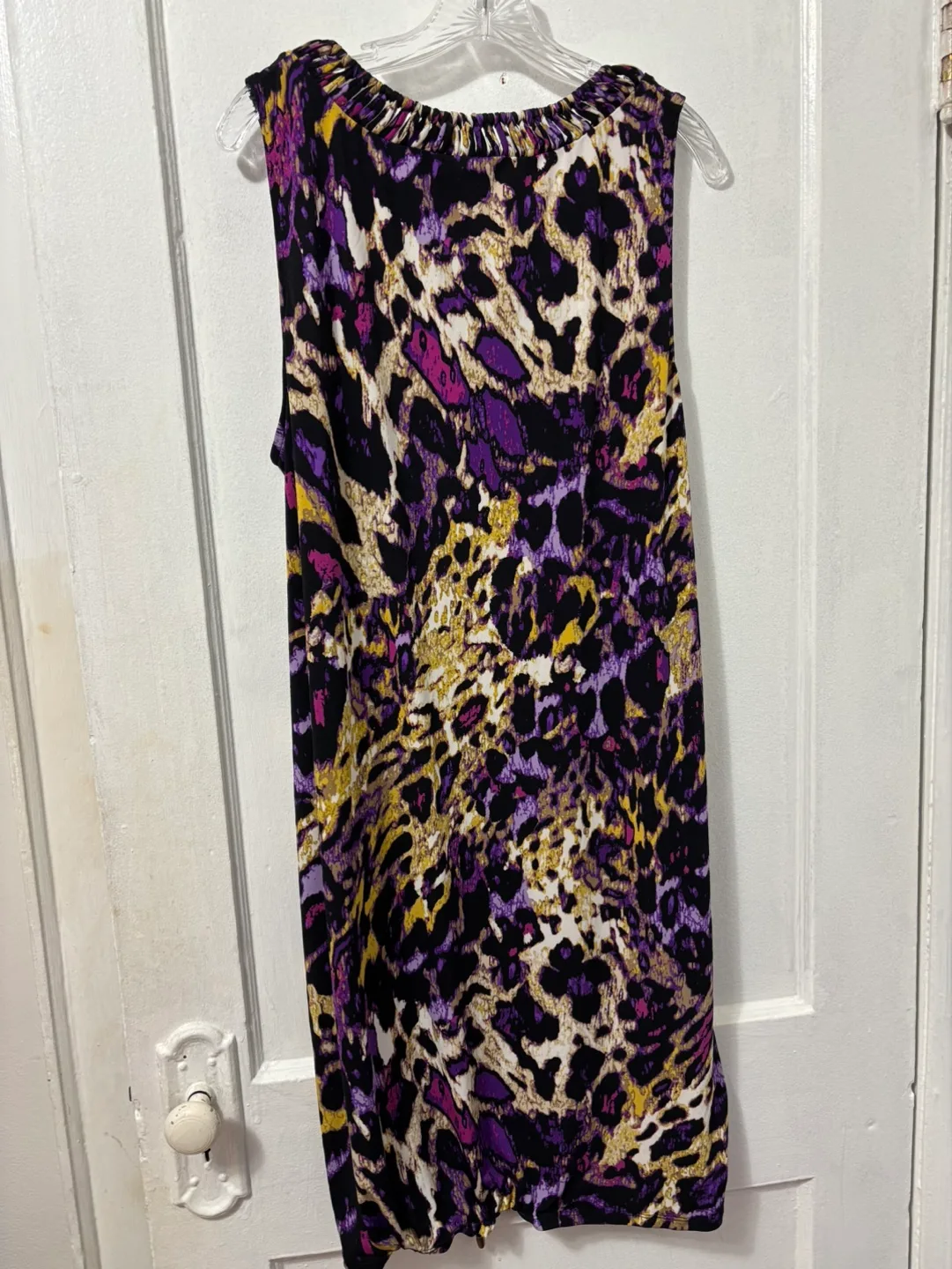 Dana Buchman Sleeveless Leopard Print Dress Size XL thumbnail