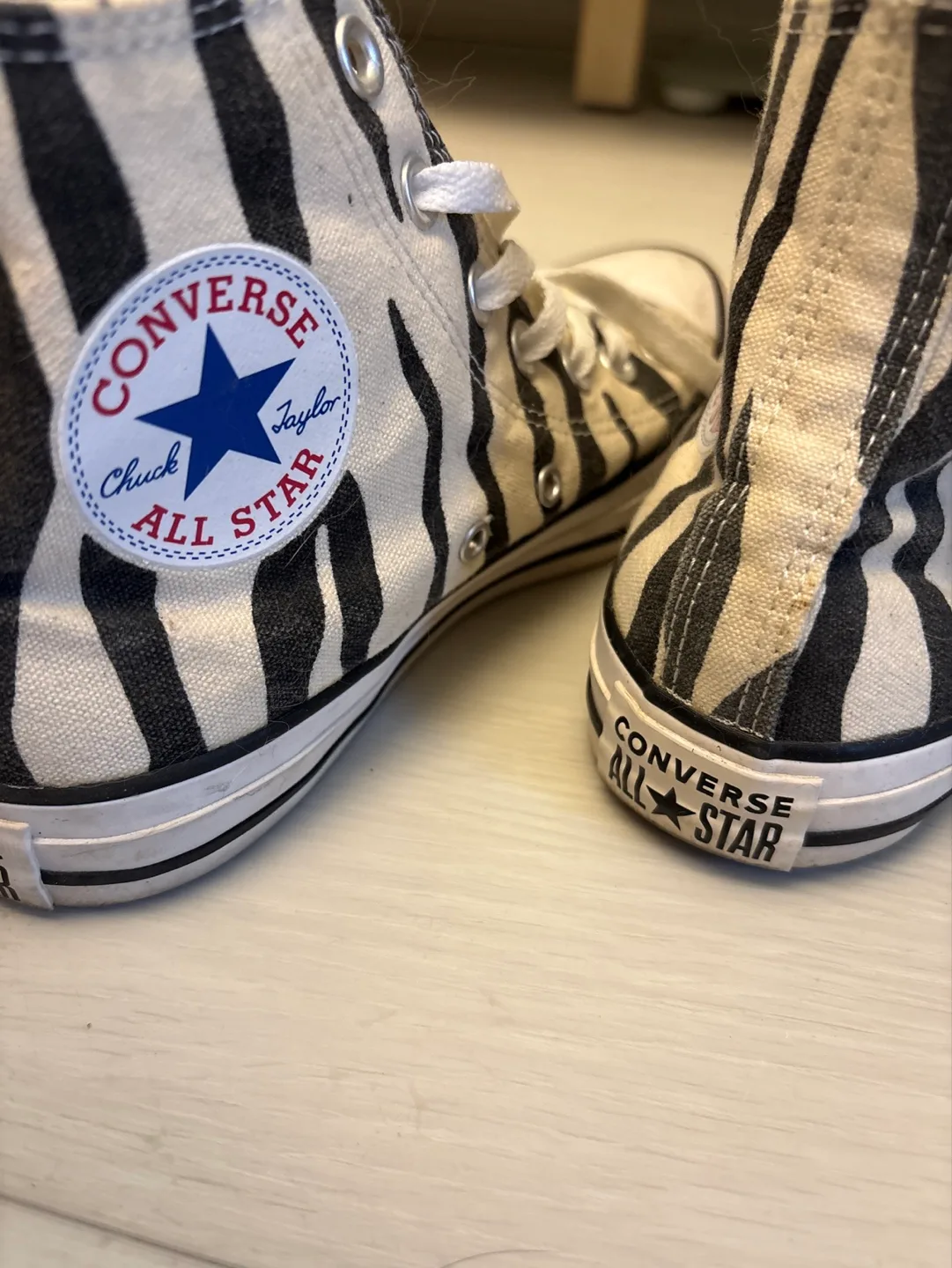 Converse Zebra Print High-Top Sneakers image indicator(5)