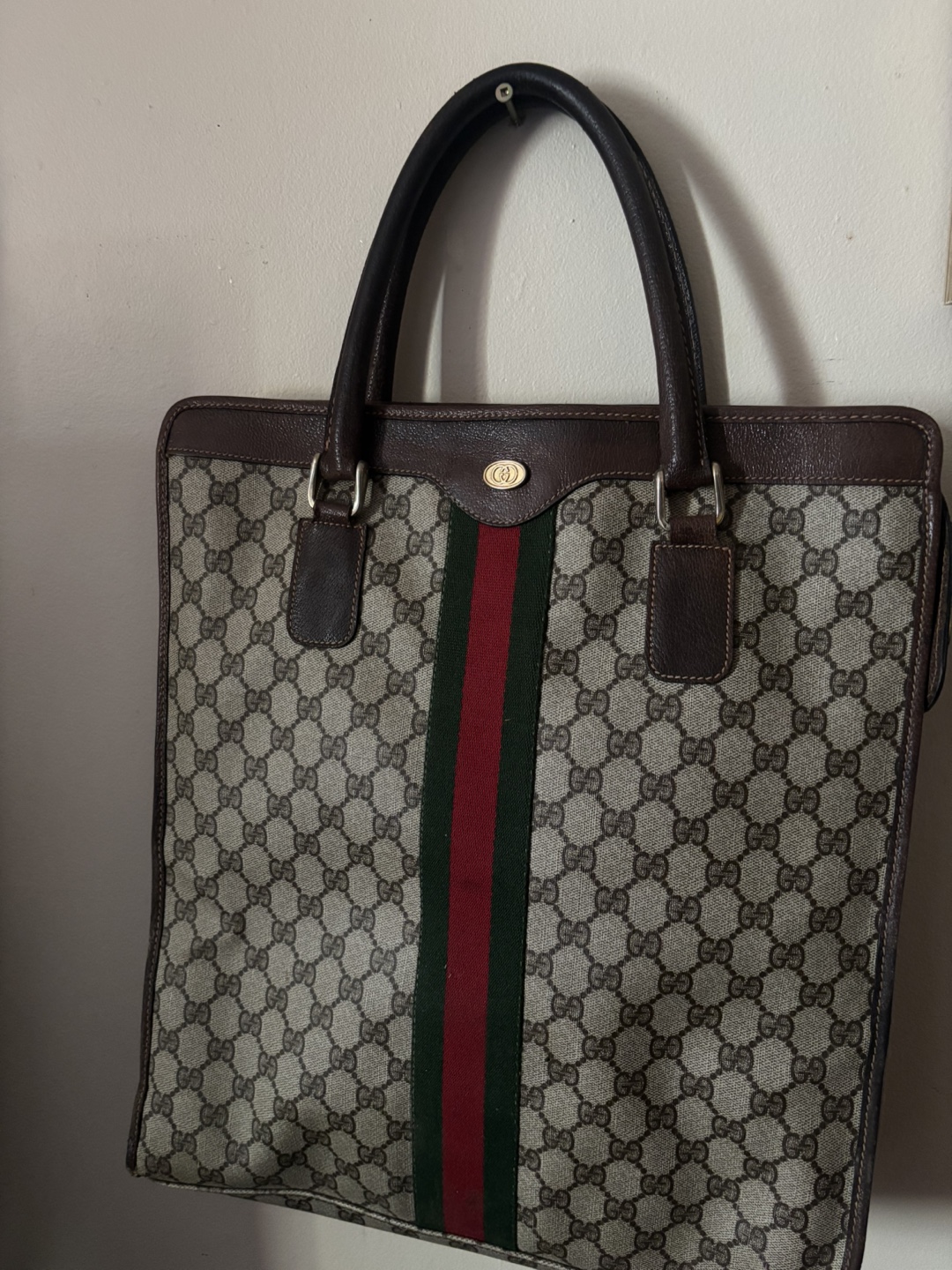Vintage Gucci GG Supreme Web Tote Bag