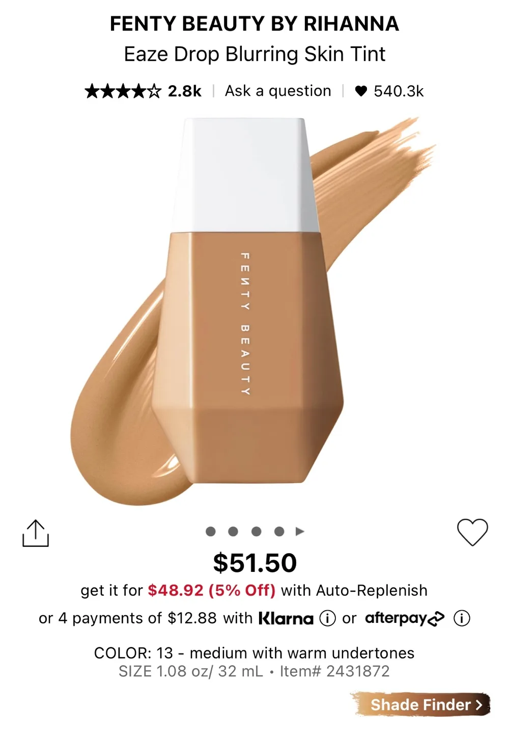 Fenty Eaze Drop image indicator(3)