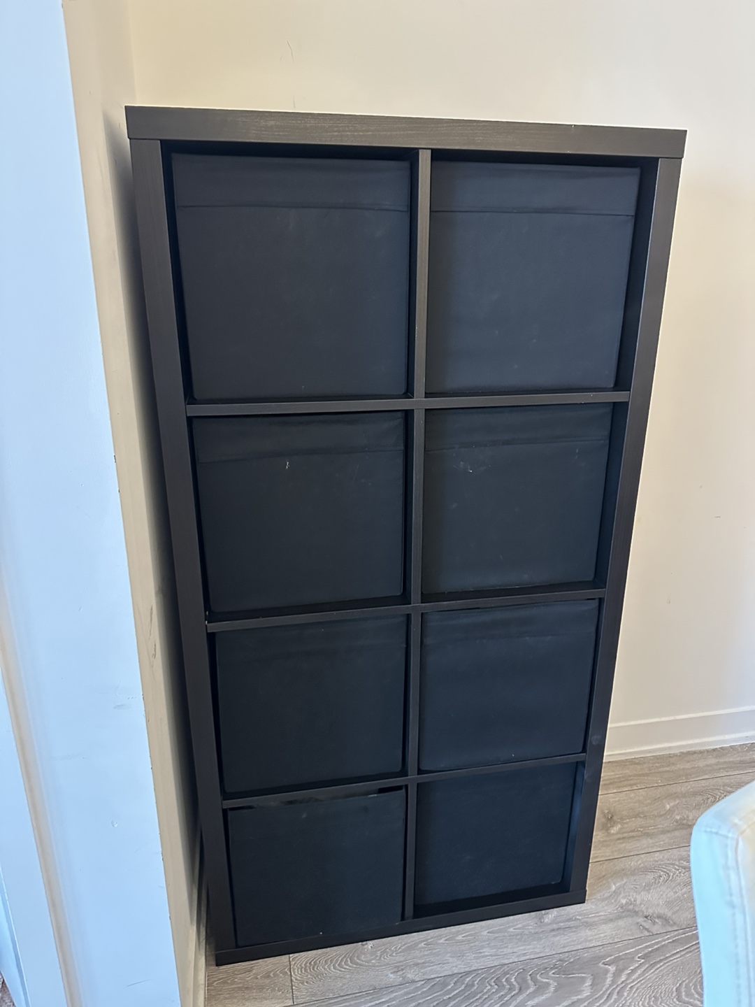 IKEA Kallax Shelving Unit with boxes included