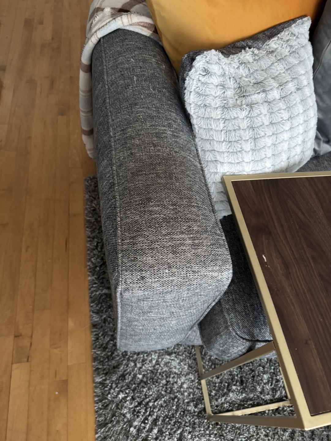 Rooms to Go- Gray Microfiber Sectional Sofa - photo 2