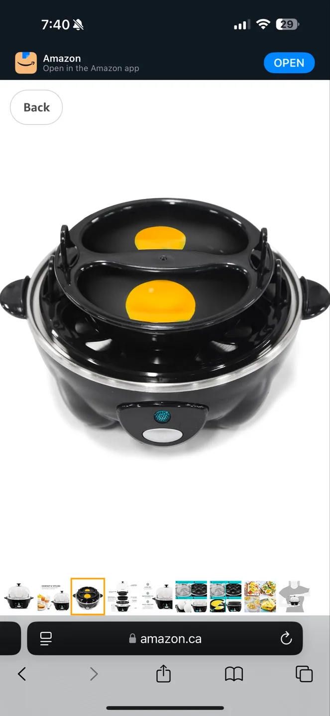 Elite Gourmet Egg Cooker - 7 Egg Capacity image indicator(3)