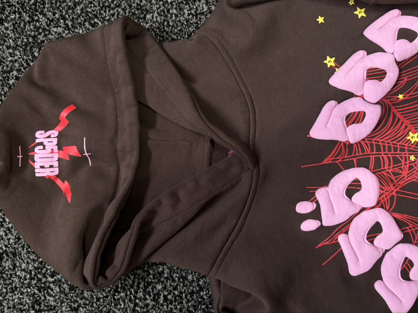 SP5DER Brown Hoodie Size Medium - photo 4