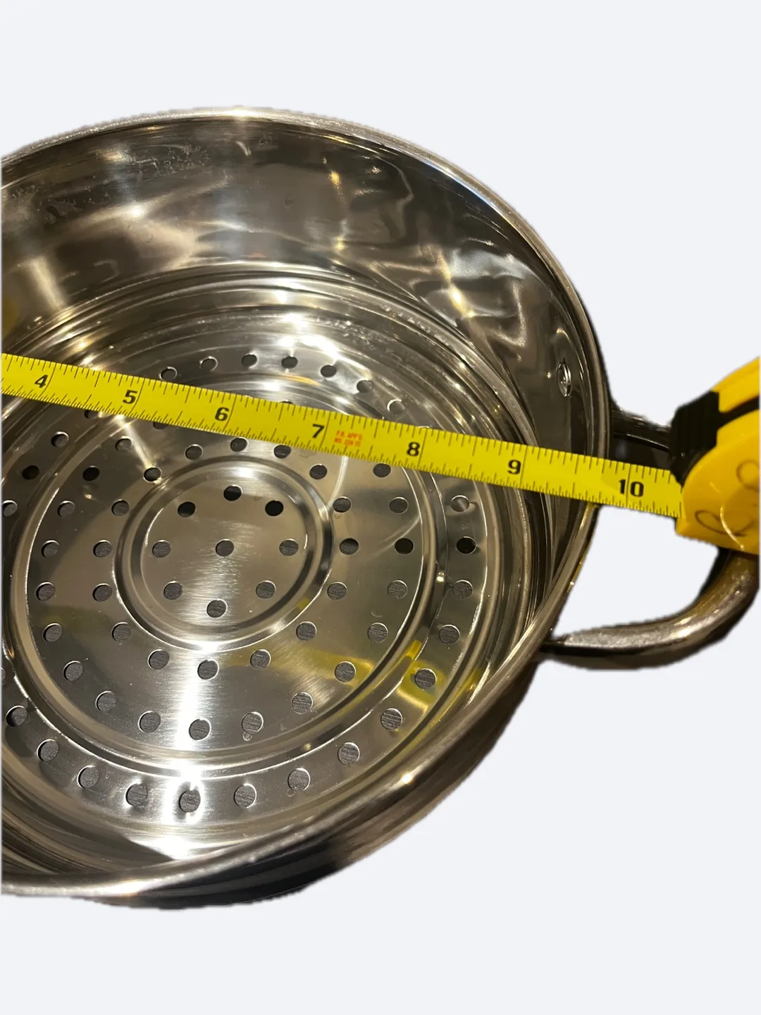 Stainless Steel Steamer Insert with Handles image indicator(4)