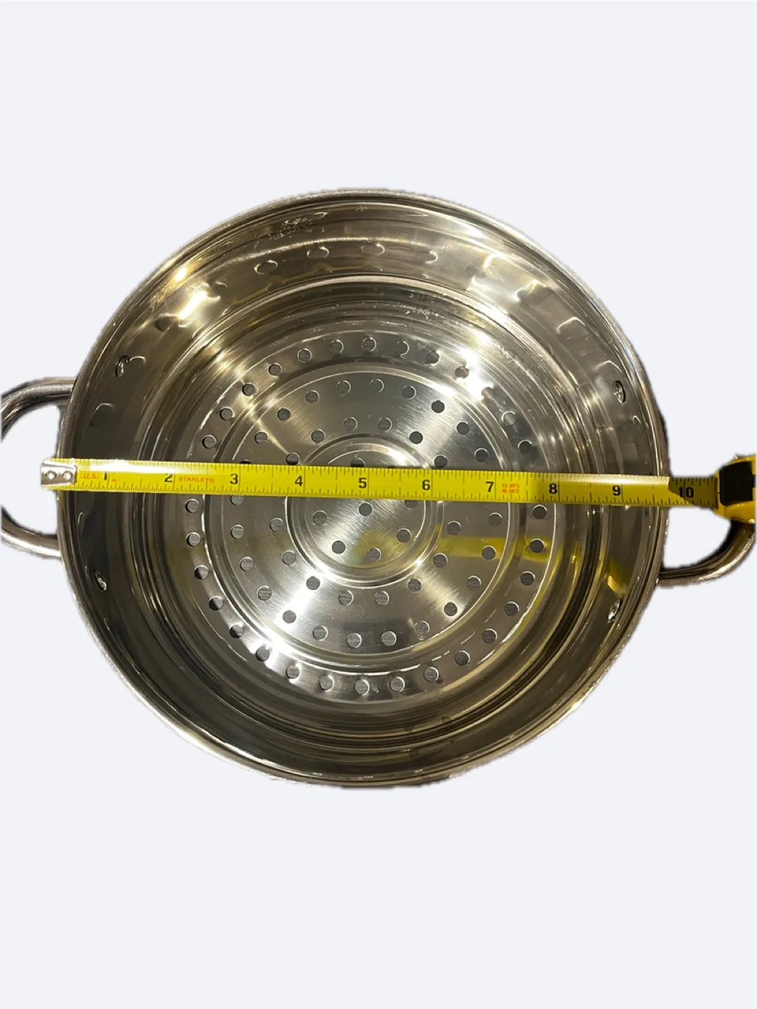 Stainless Steel Steamer Insert with Handles image indicator(5)