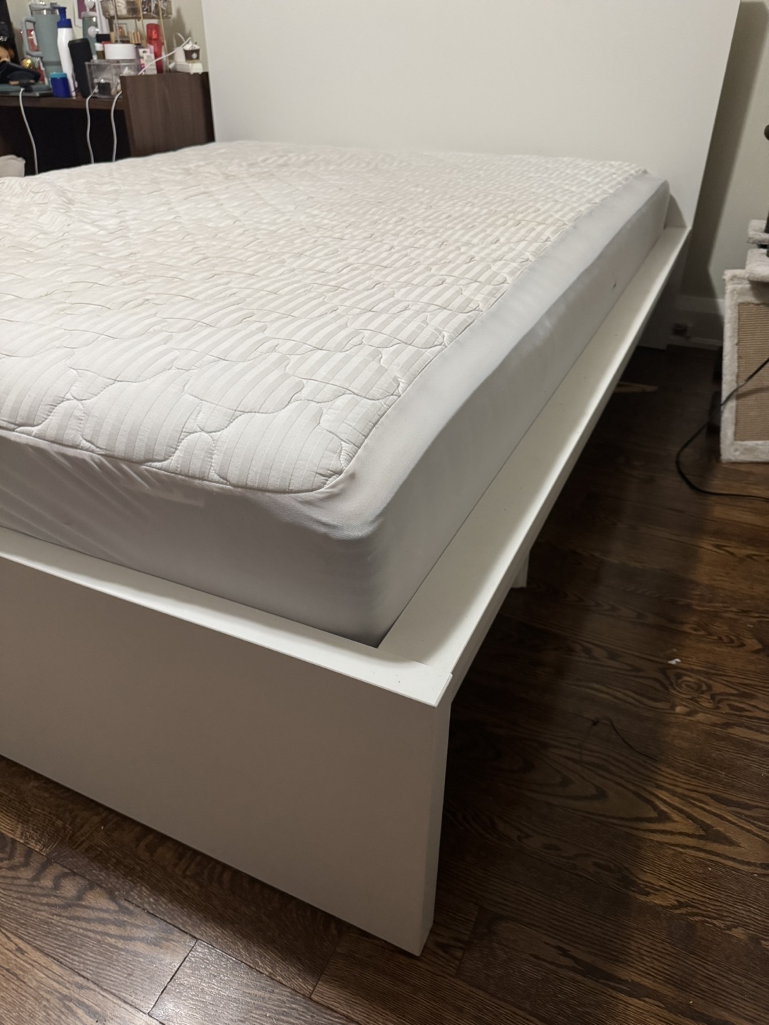 IKEA MALM White Queen Bed Frame + Mattress