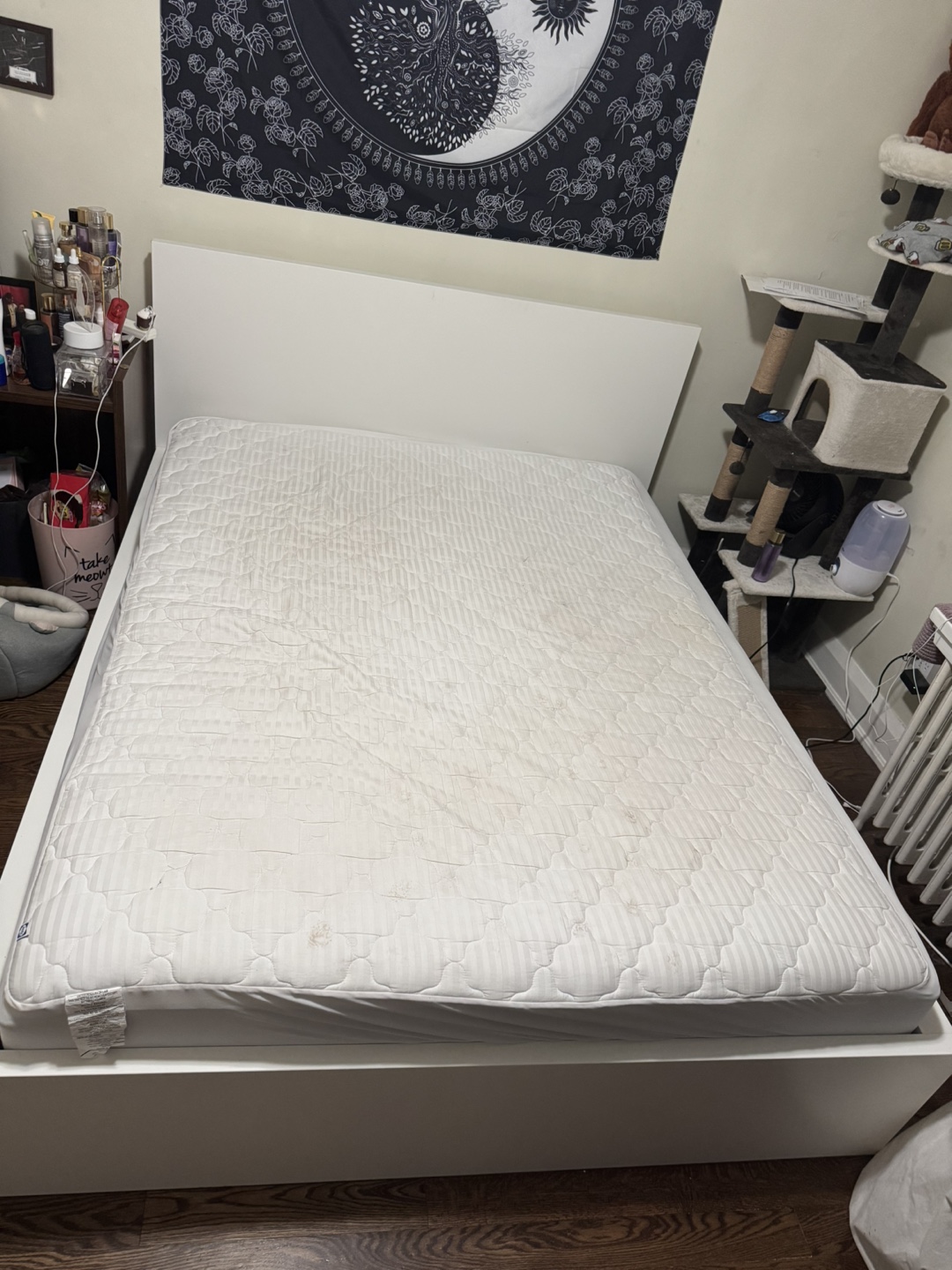 IKEA MALM White Queen Bed Frame + Mattress - photo 3