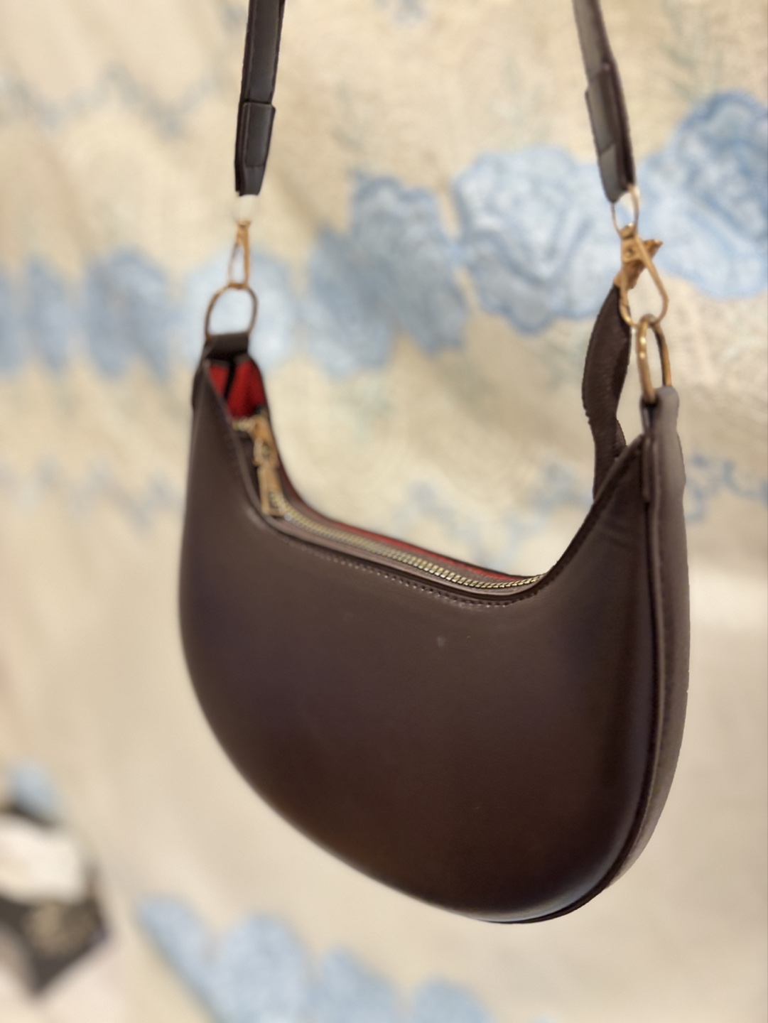 Dark Brown Half-Moon Handbag - photo 3