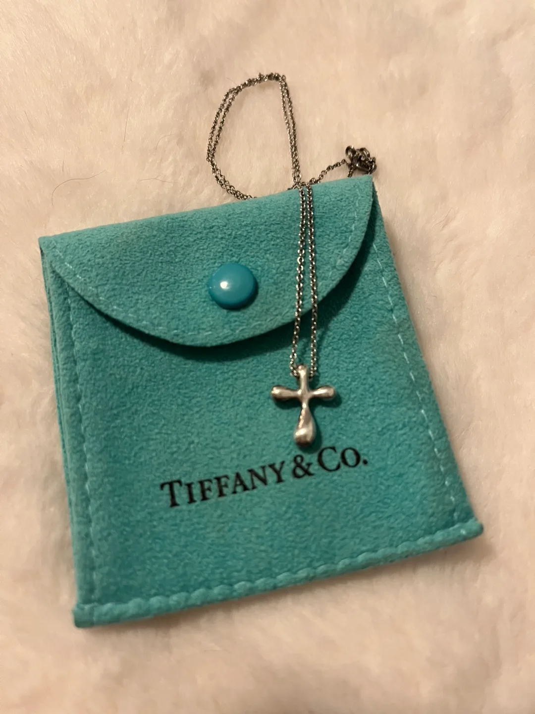 Tiffany Cross Pendant Necklace thumbnail