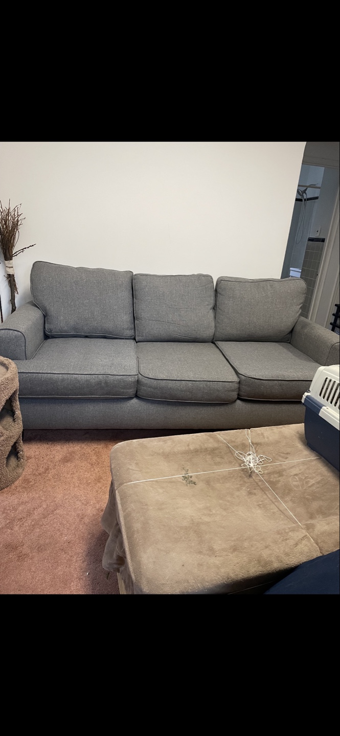 Gray Fabric Sofa - photo 2