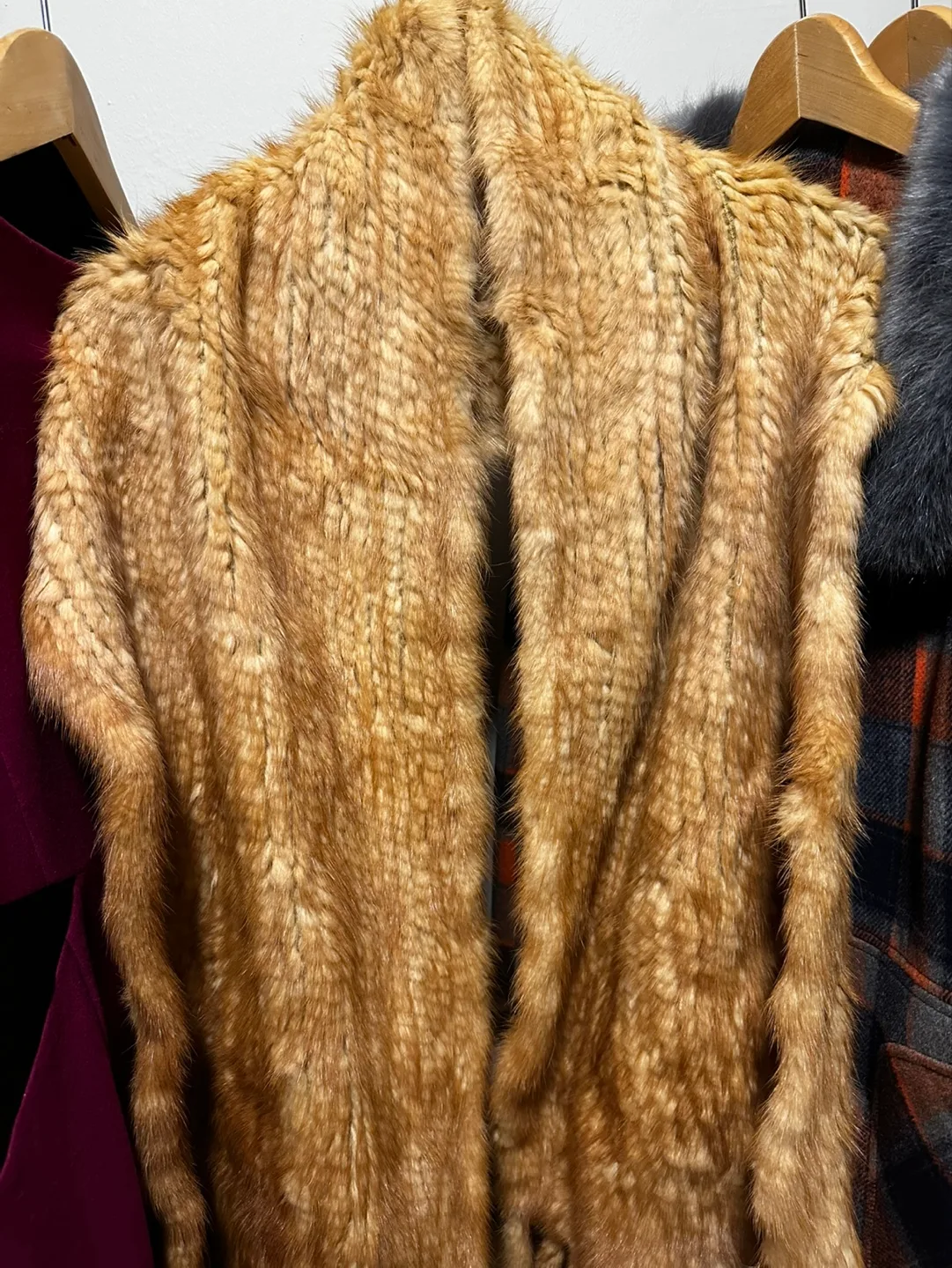 Vintage Golden Brown Fur Stole image indicator(2)