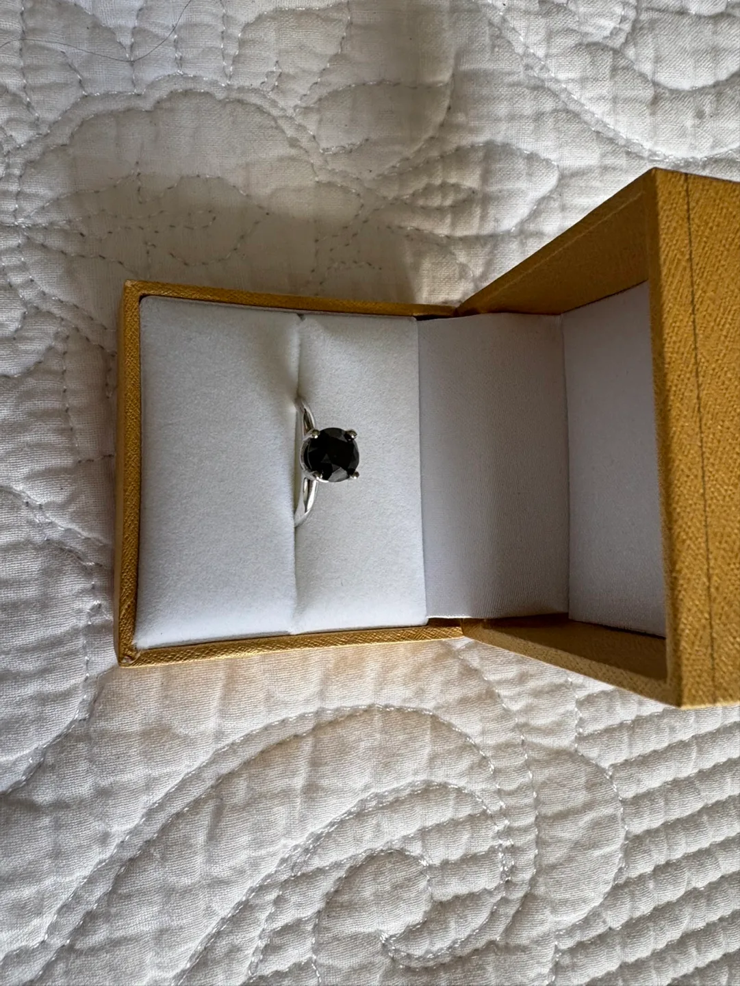 2 Karat Black Diamond Ring image indicator(2)