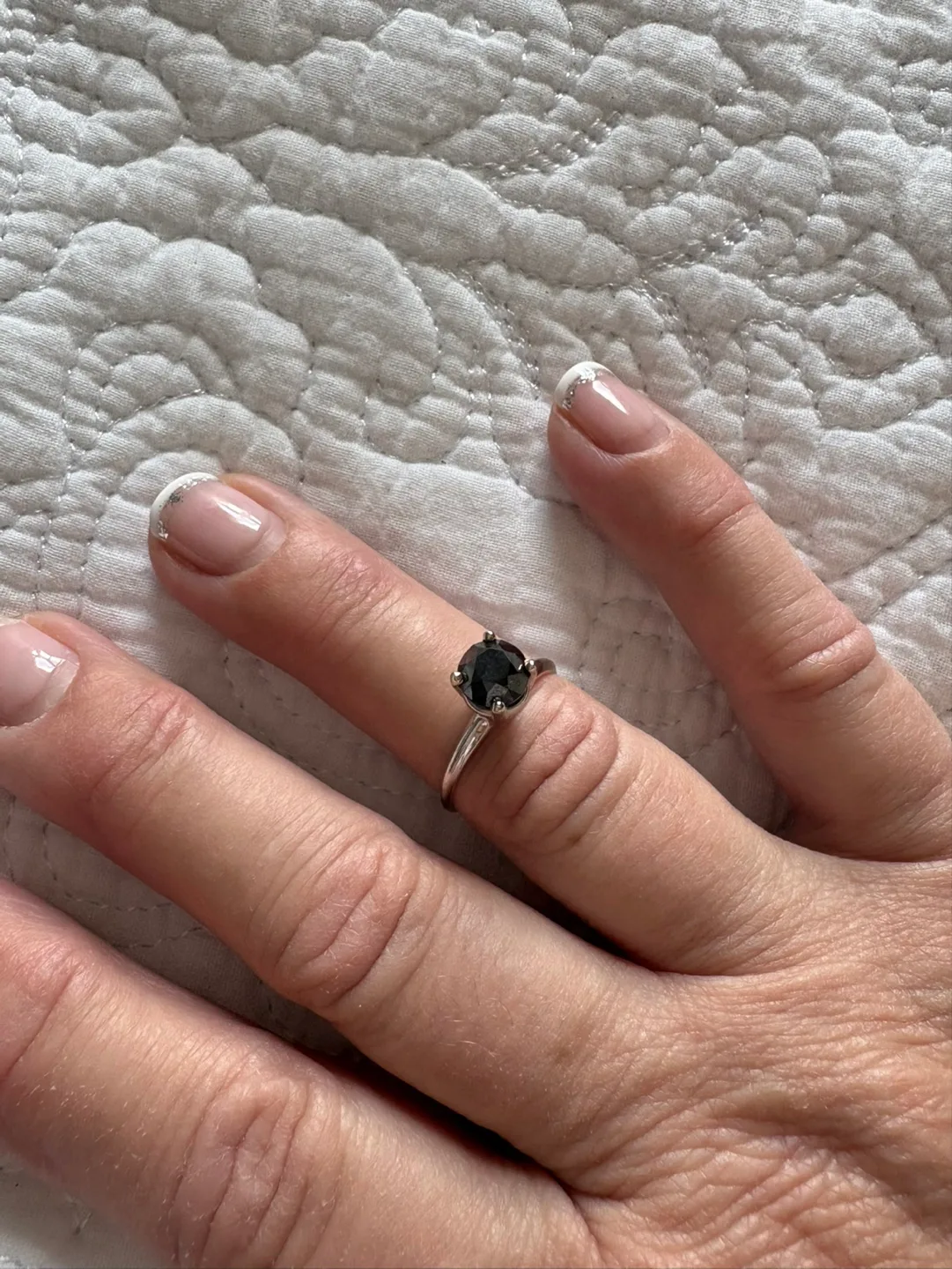 2 Karat Black Diamond Ring image indicator(3)