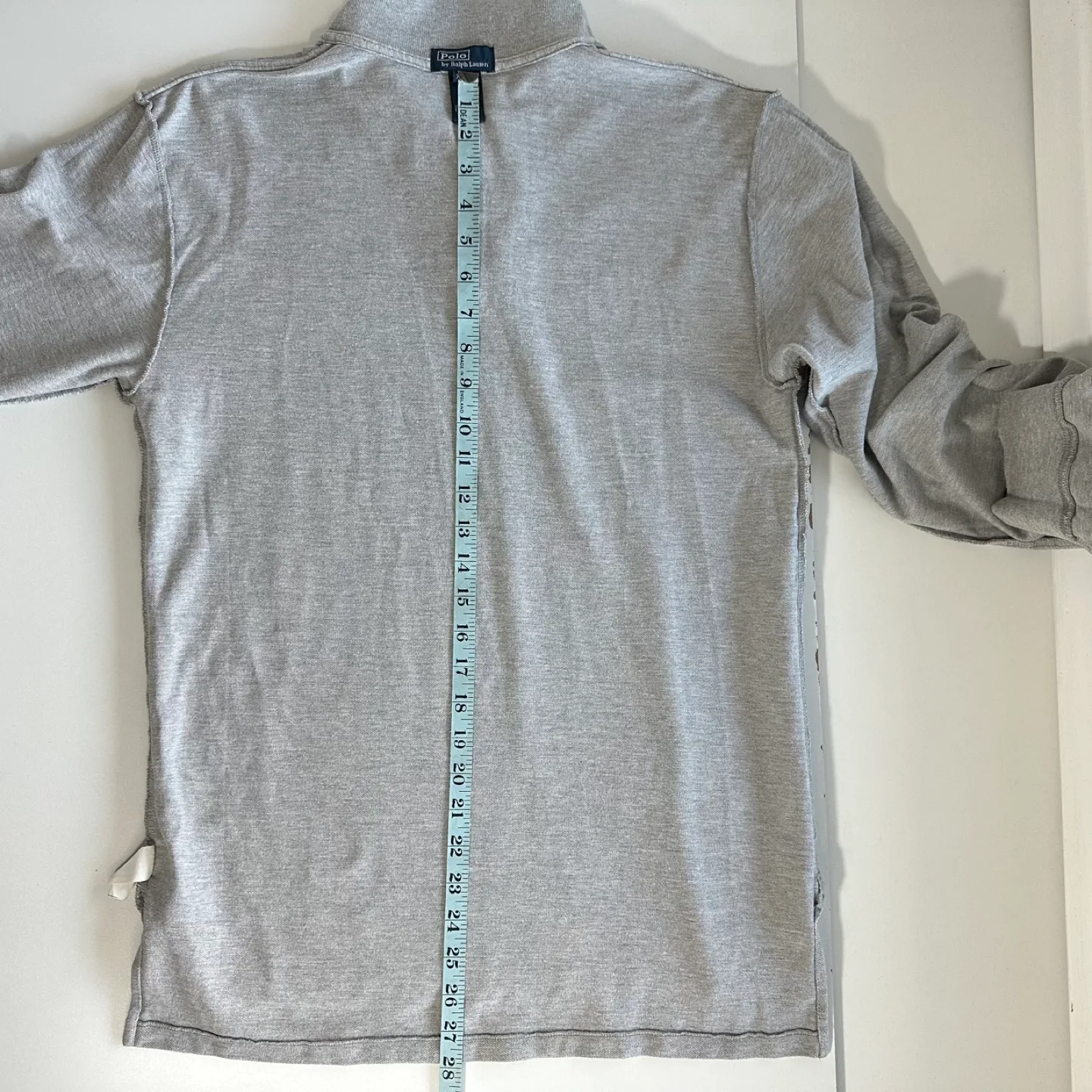 Polo by Ralph Lauren Preppy Youth Long Sleeve Grey Polo Shirt XL image indicator(5)