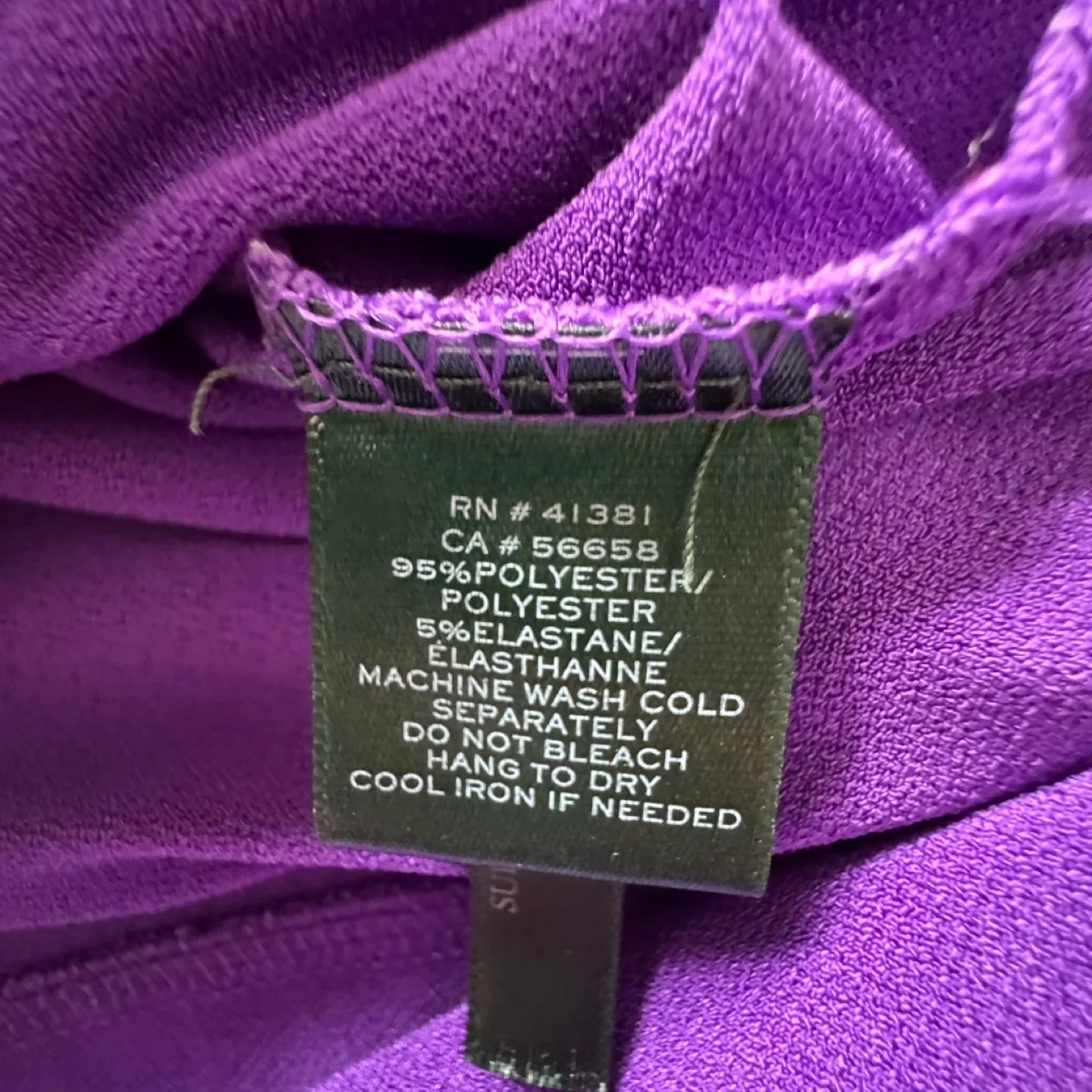 Lauren Ralph Lauren Purple Long Sleeve Blouse Size Small image indicator(3)