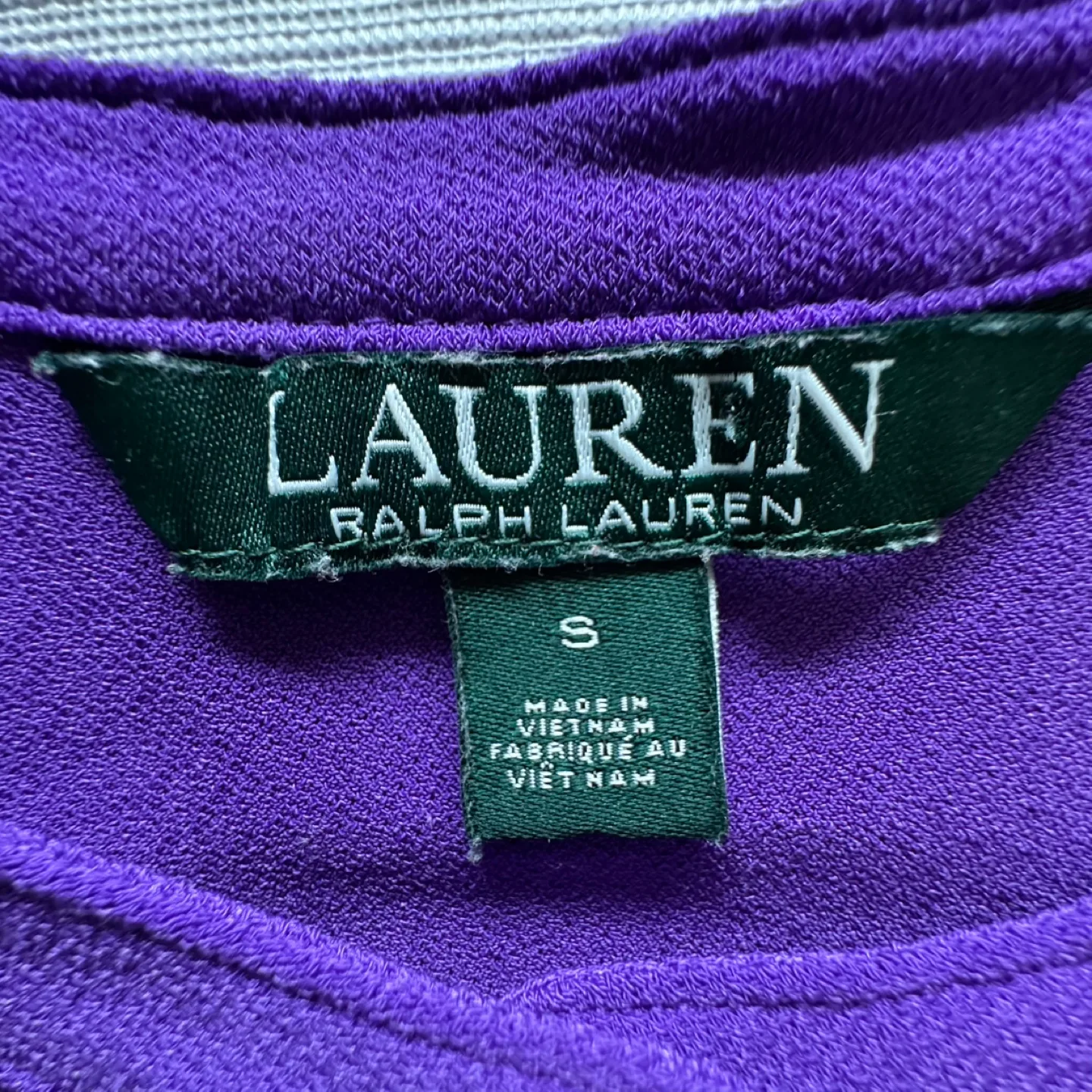 Lauren Ralph Lauren Purple Long Sleeve Blouse Size Small image indicator(2)