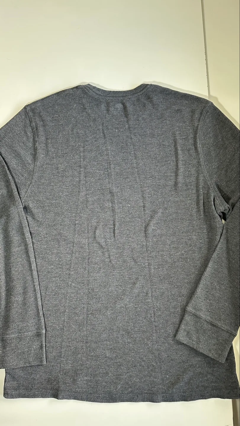 Old Navy Men's Long-Sleeve Thermal Shirt Grey XL image indicator(3)